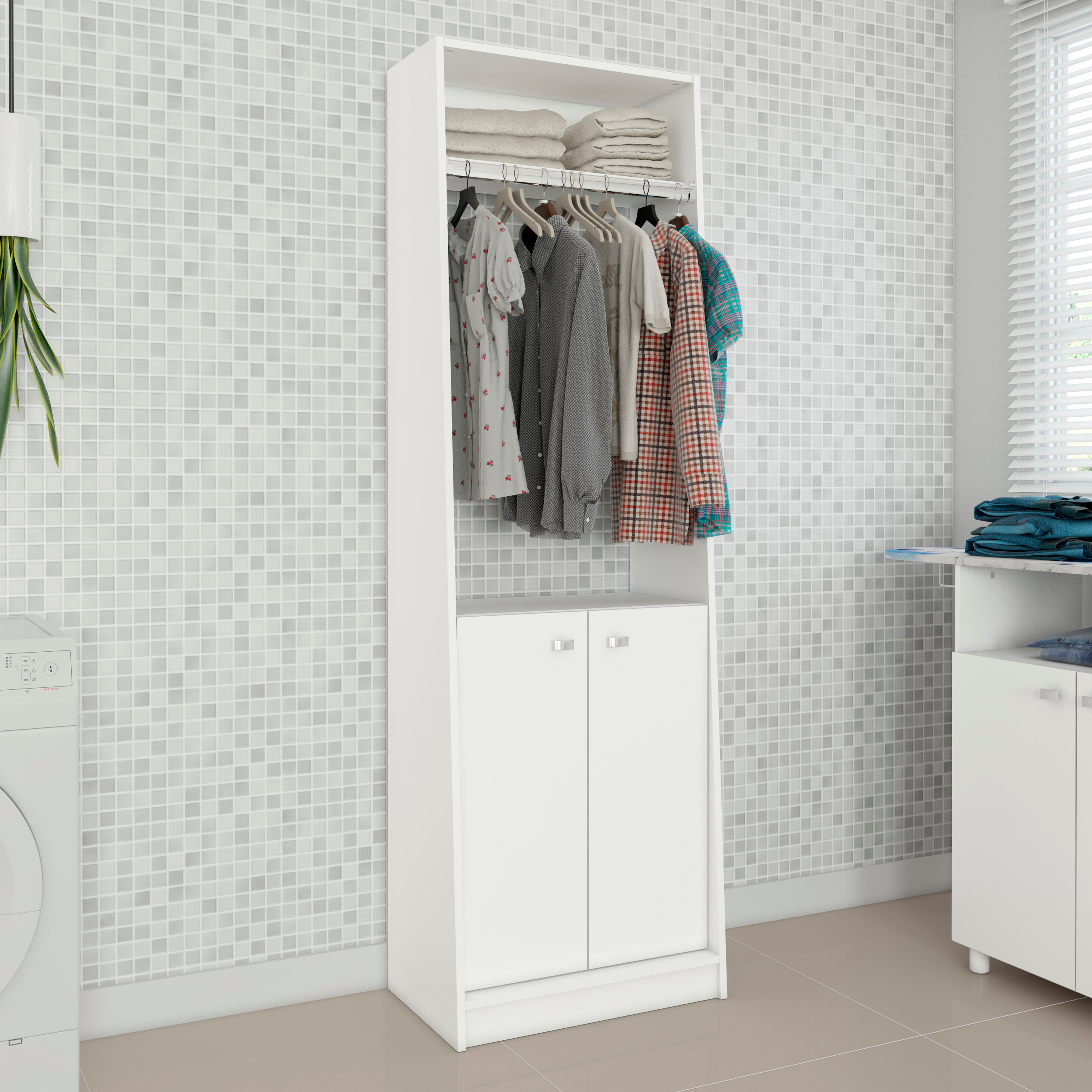 وحدة تخزين متعددة الأغراض بابين مع رف من زيوس-hbxbedroom-bedroomaccessories-bedroomstorage-image-1