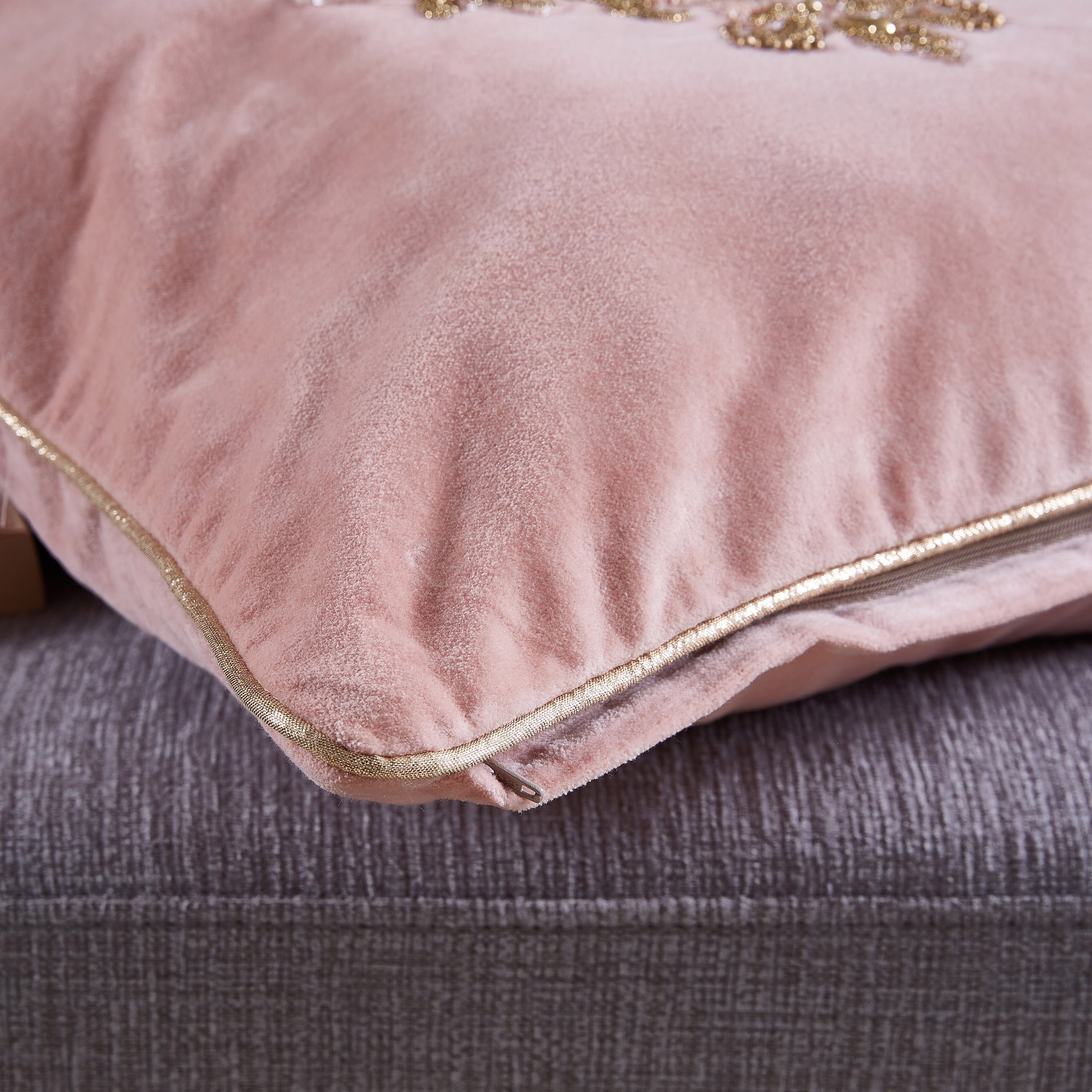 Almora Embellished Filled Cushion - 45x45 cm-hbxlivingroom-furnishings-cushionsandcovers-filledcushions-image-3