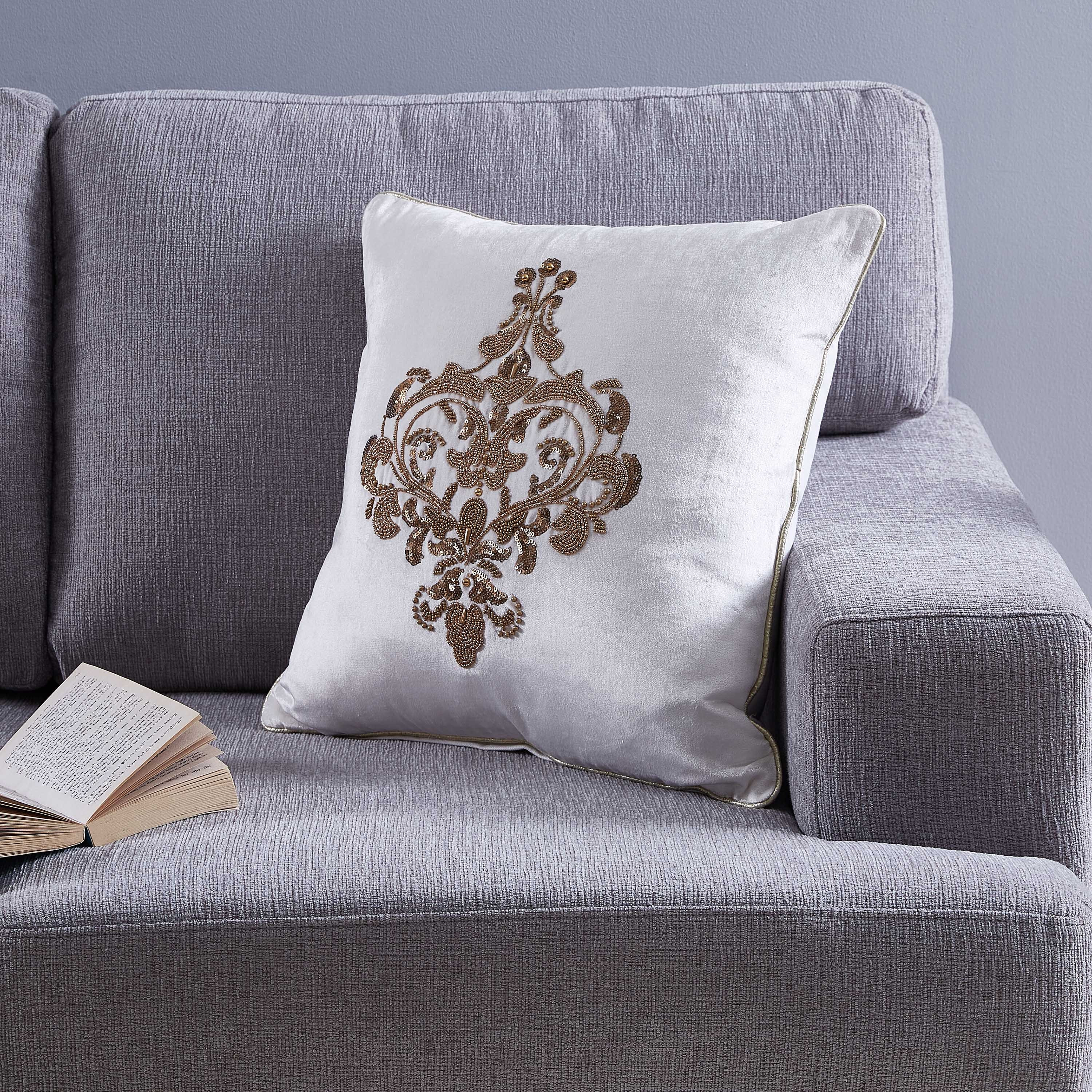 وسادة محشوة بطبعات  رقائق معدنية من ألمورا - 45x45 سم-hbxlivingroom-furnishings-cushionsandcovers-filledcushions-image-1