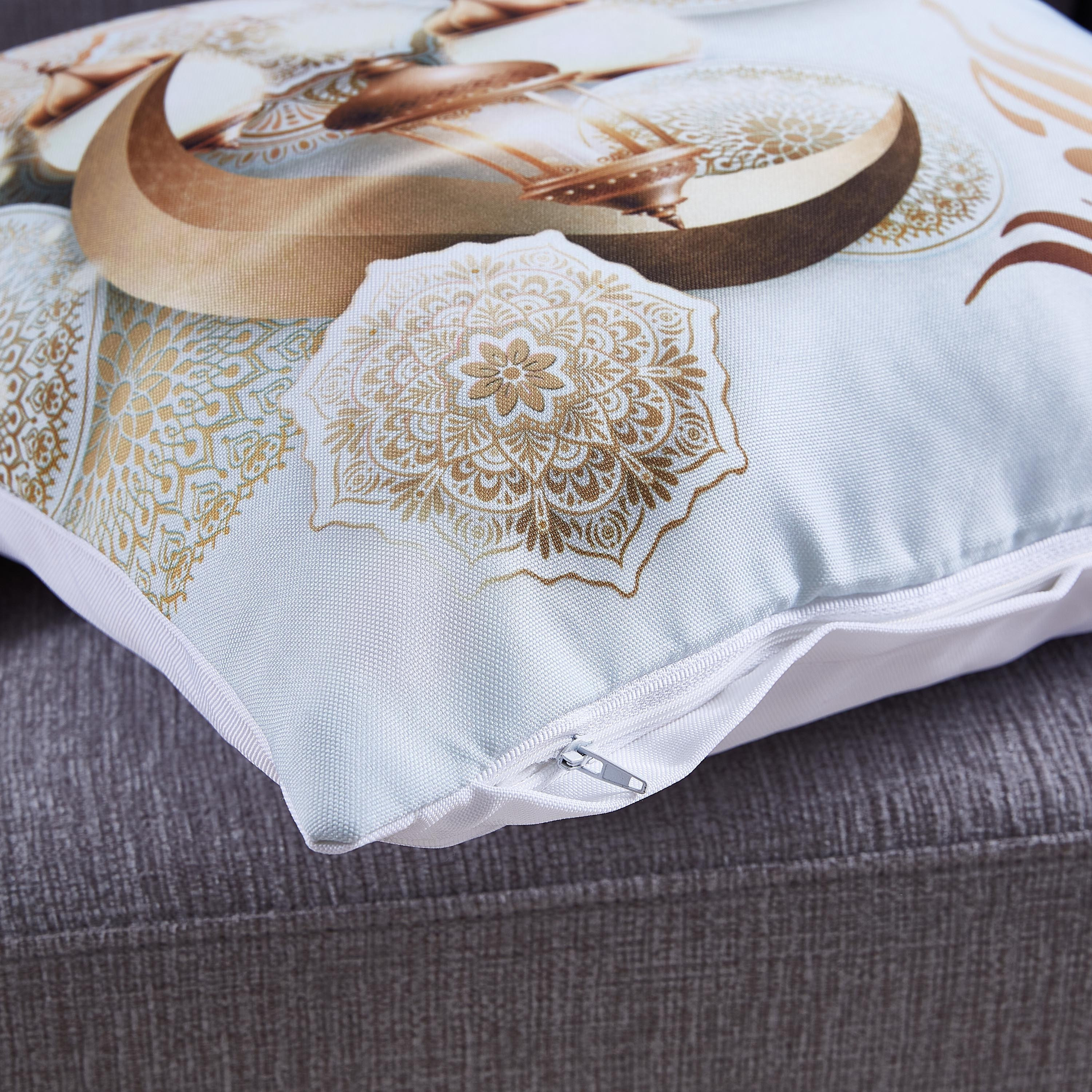 Eid Mubarak Printed Cushion Cover - 45x45 cm-hbxhomeware-cushionsandcovers-cushioncovers-image-2