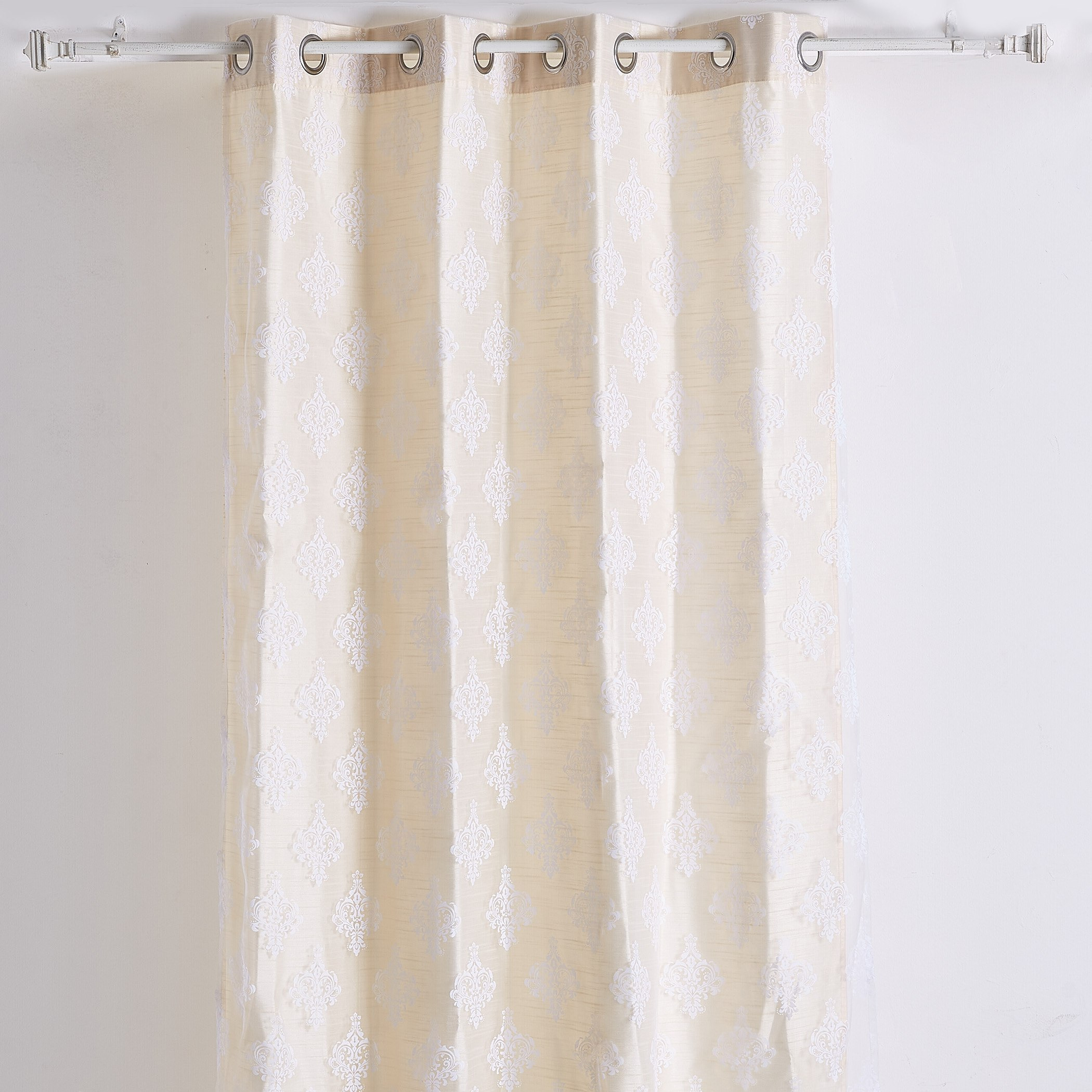 Sirohi Burnout Curtain Pair with Lining - 135x240 cm-PROMO_HB_AE_B1G1_250925-image-1