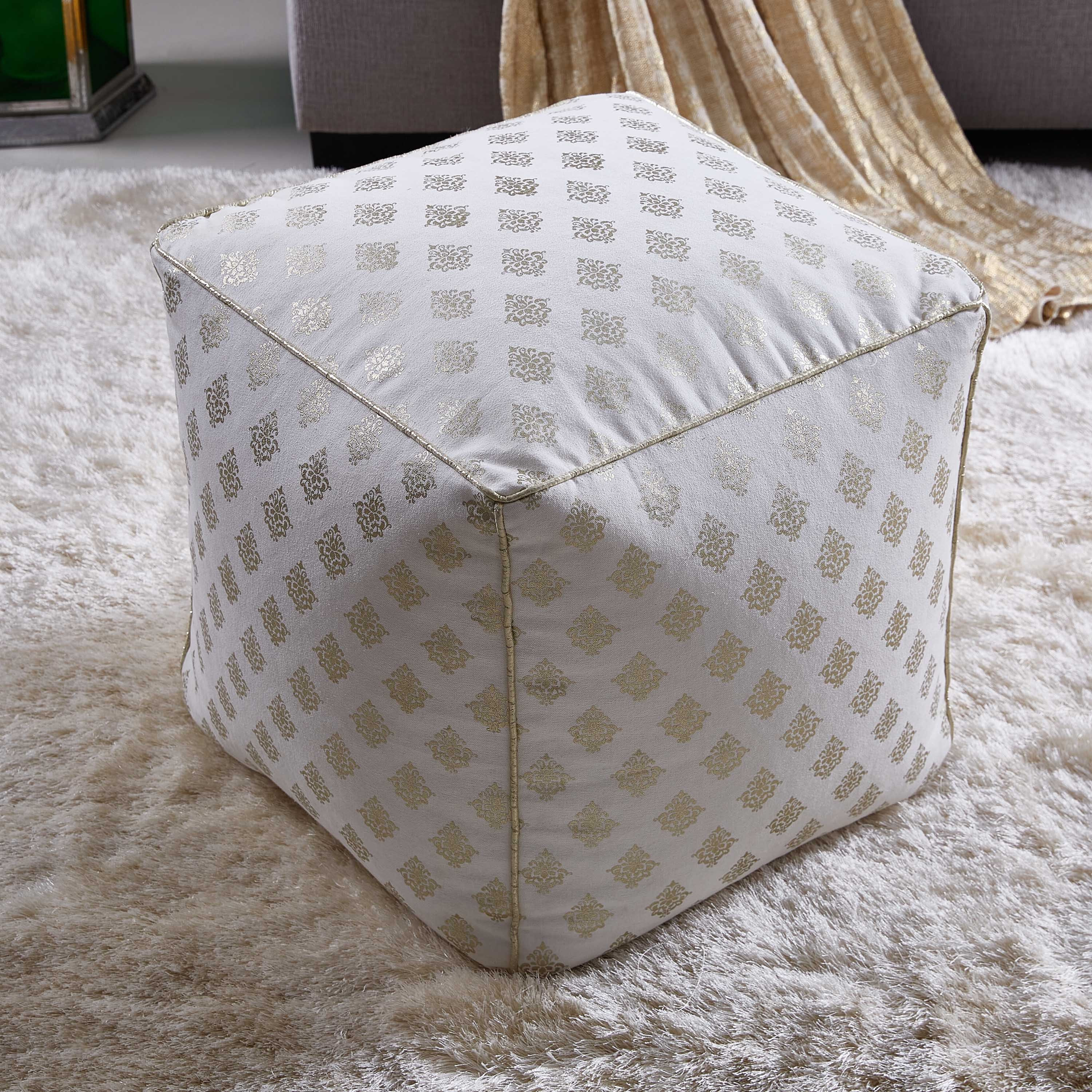 Sirohi Printed Pouf-hbxlivingroom-sofasandarmchairs-ottomansandfootstools-image-1