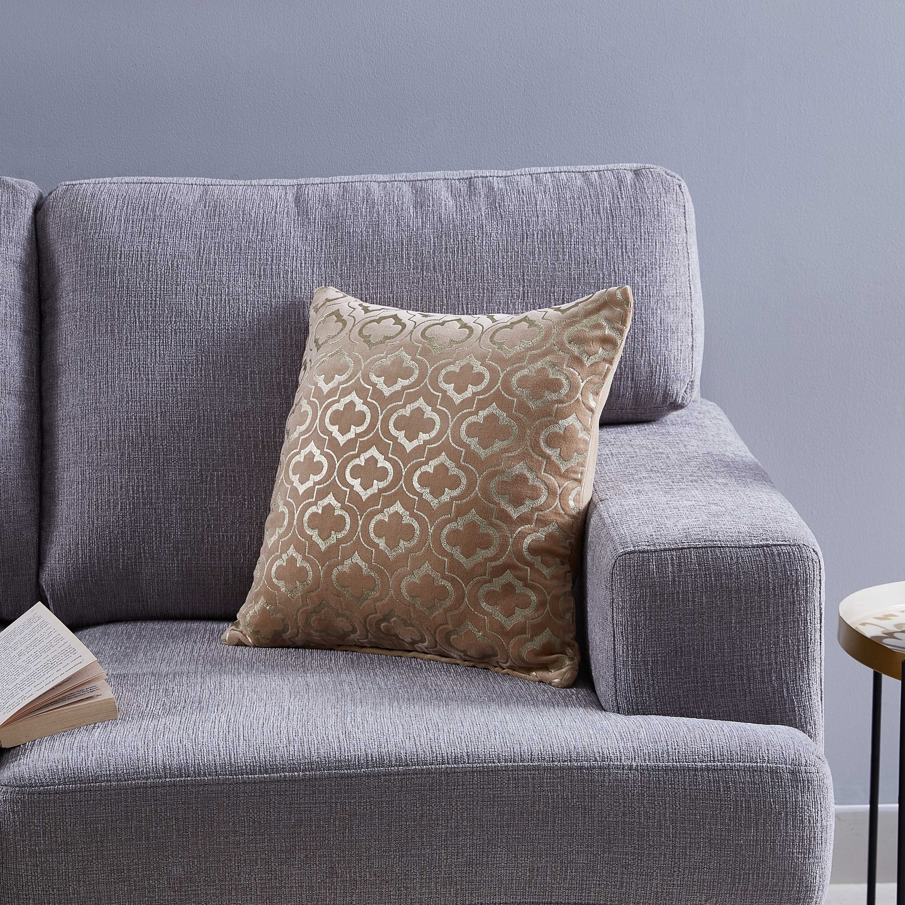 غطاء وسادة مخملي بطبعات رقائق معدنية من كايلي - 40x40 سم-hbxhomeware-cushionsandcovers-cushioncovers-image-1