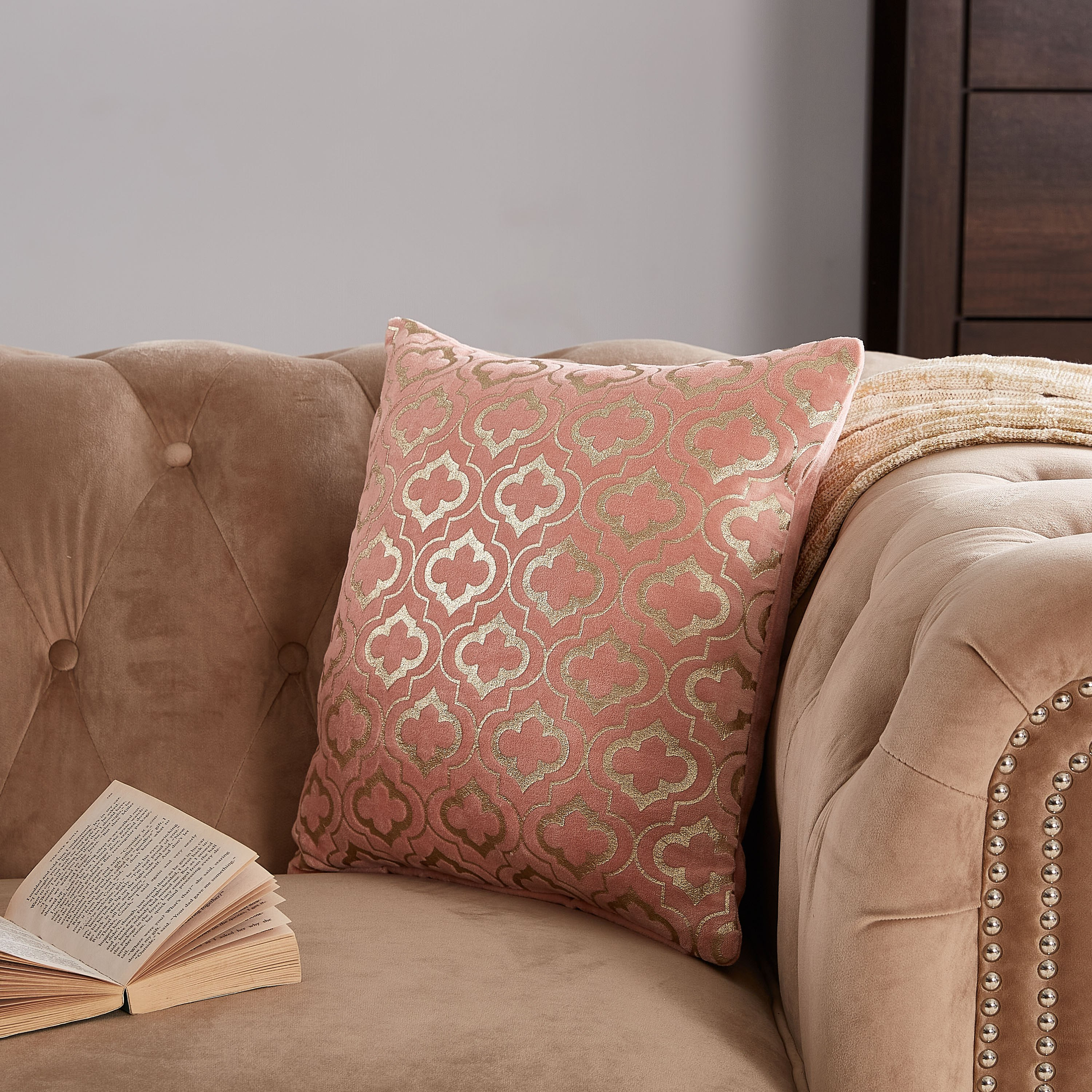 غطاء وسادة بطبعات كايلا - 40x40  سم-hbxhomeware-cushionsandcovers-cushioncovers-image-1