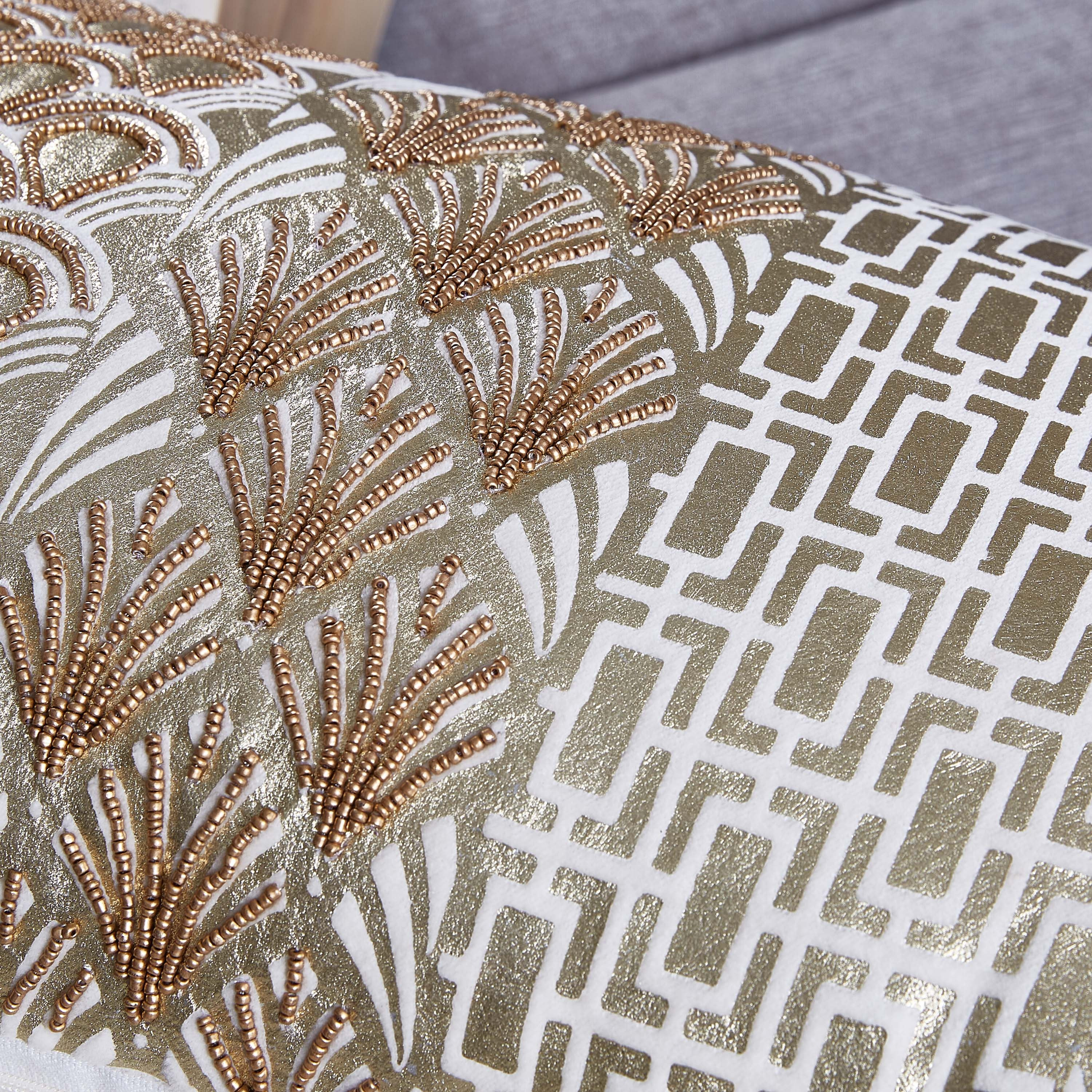 Kirsto Textured Velvet Cushion - 30x50 cm-hbxlivingroom-furnishings-cushionsandcovers-filledcushions-image-2
