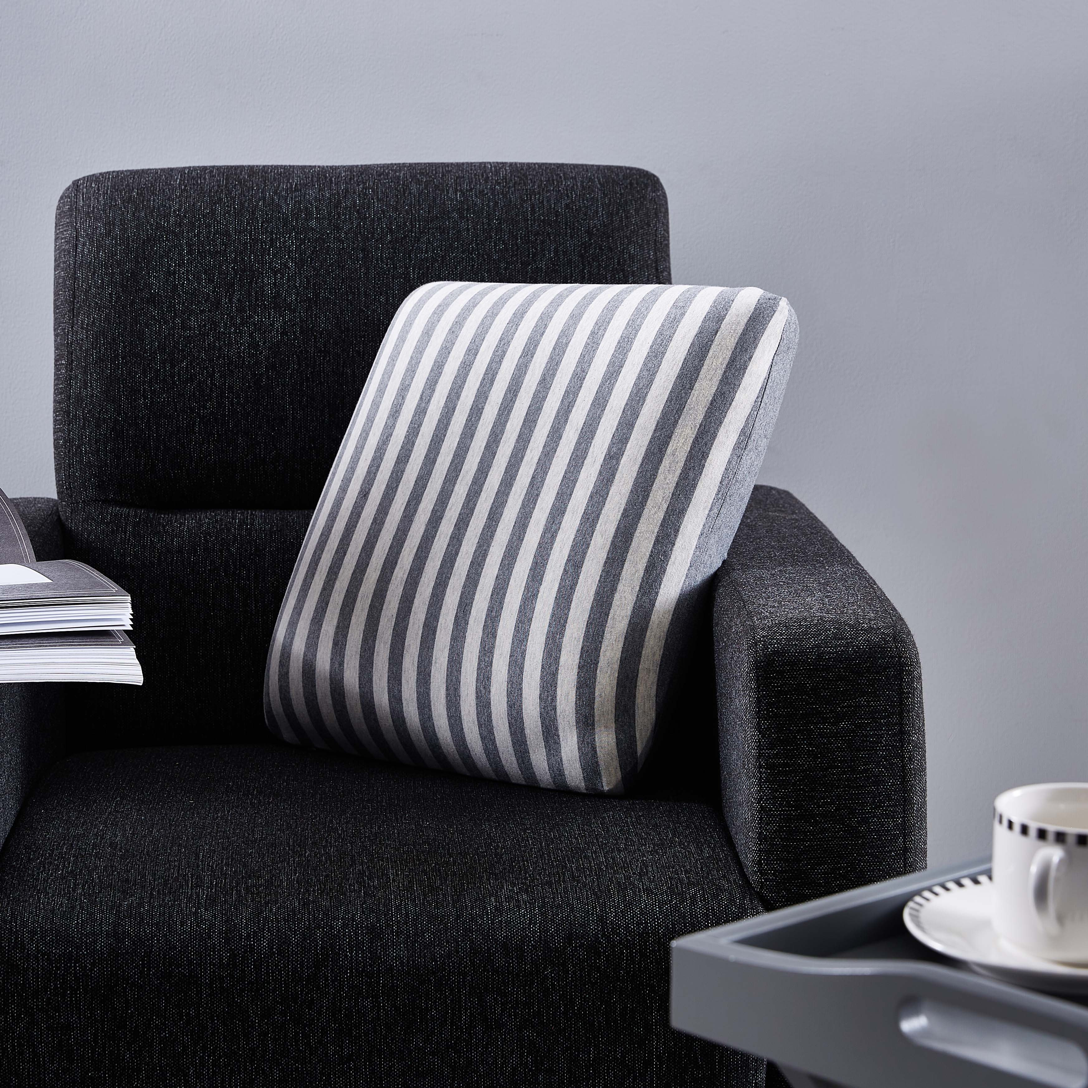 وسادة محشوة مخطّطة باسفنج حسّاس للضغط من ريلاكس- 40x40 سم-hbxlivingroom-furnishings-cushionsandcovers-filledcushions-image-1