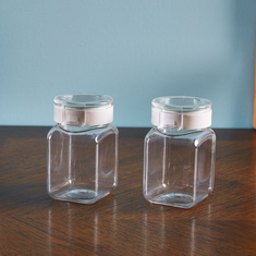 Easy Click Square Canister - Set of 2