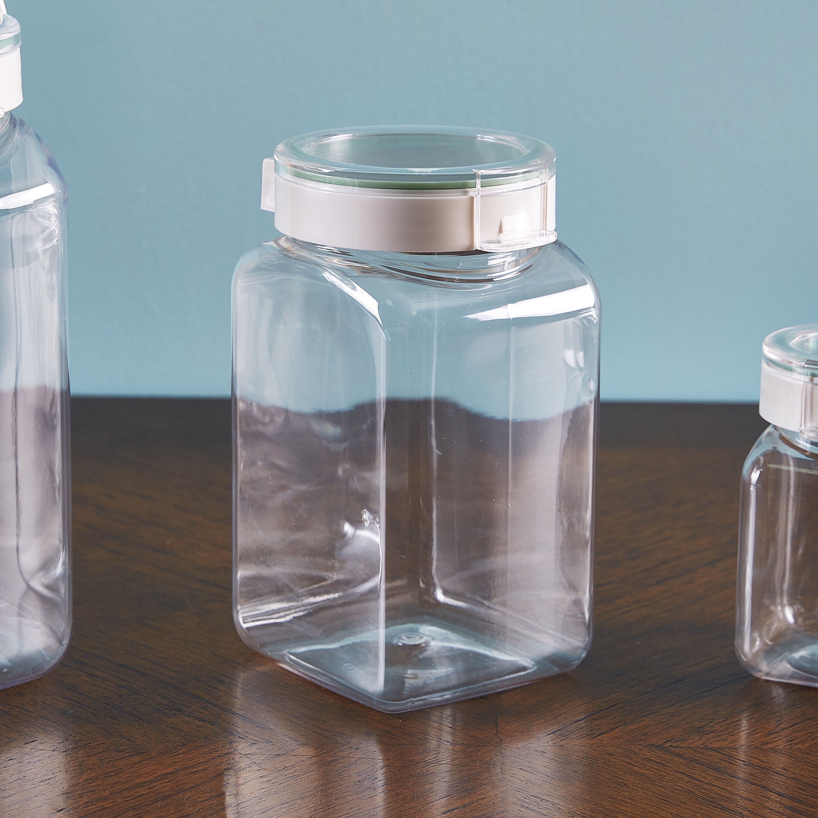 Easy Click Square Canister - 1.4 L-hbxhomeware-hbxkitchen-image-1