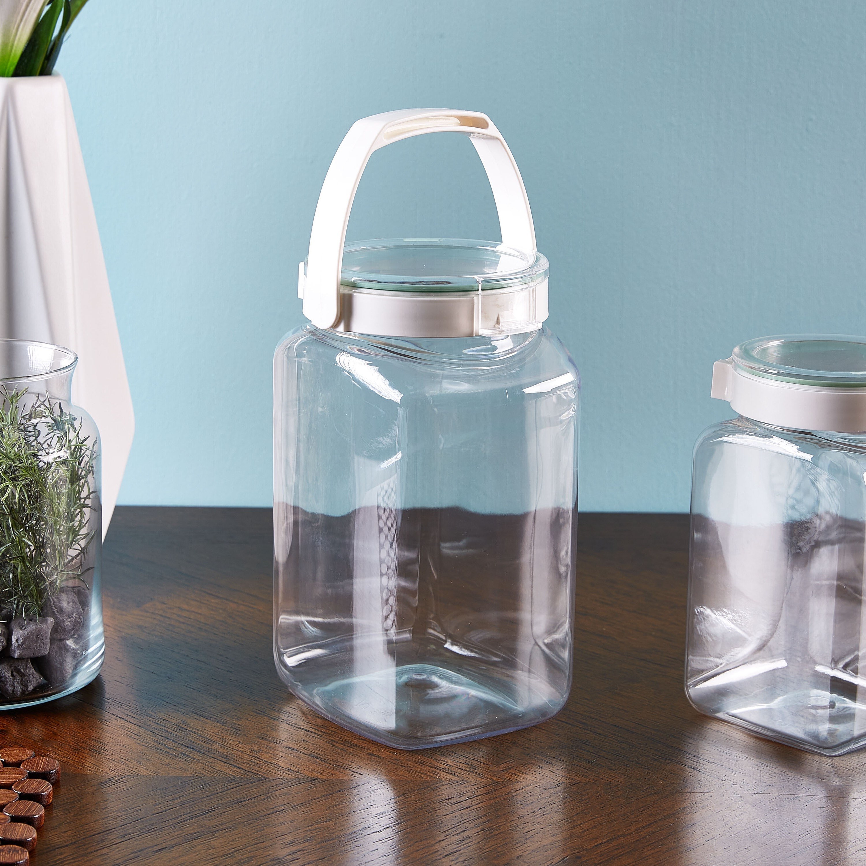 Easy Click Square Canister - 2.75 L-hbxhomeware-hbxkitchen-image-1