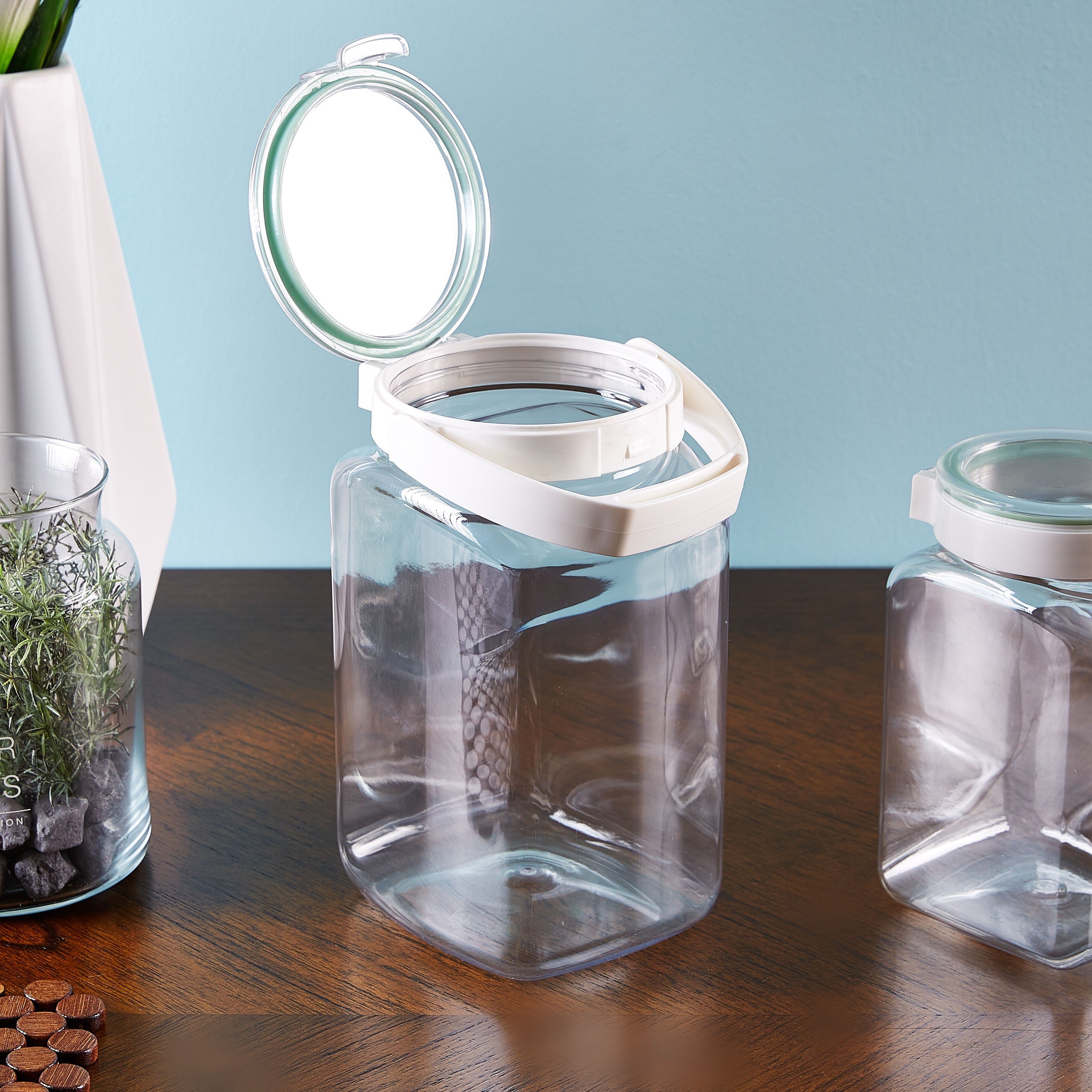 Easy Click Square Canister - 2.75 L-hbxhomeware-hbxkitchen-image-2