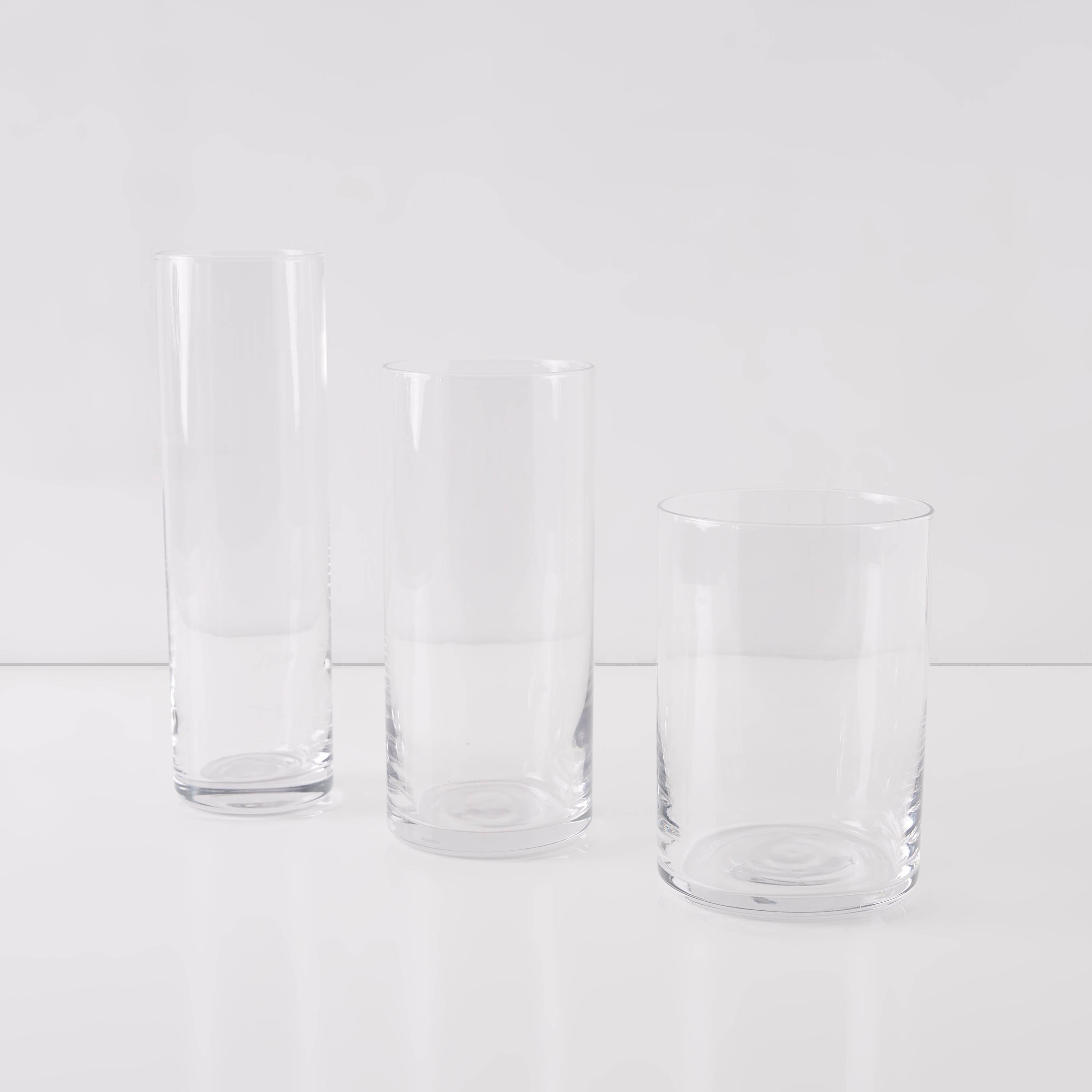مزهرية زجاجية شفاف بتصميم أسطواني - 3 قطع-hbxbedroom-decorandaccessories-vases-image-4
