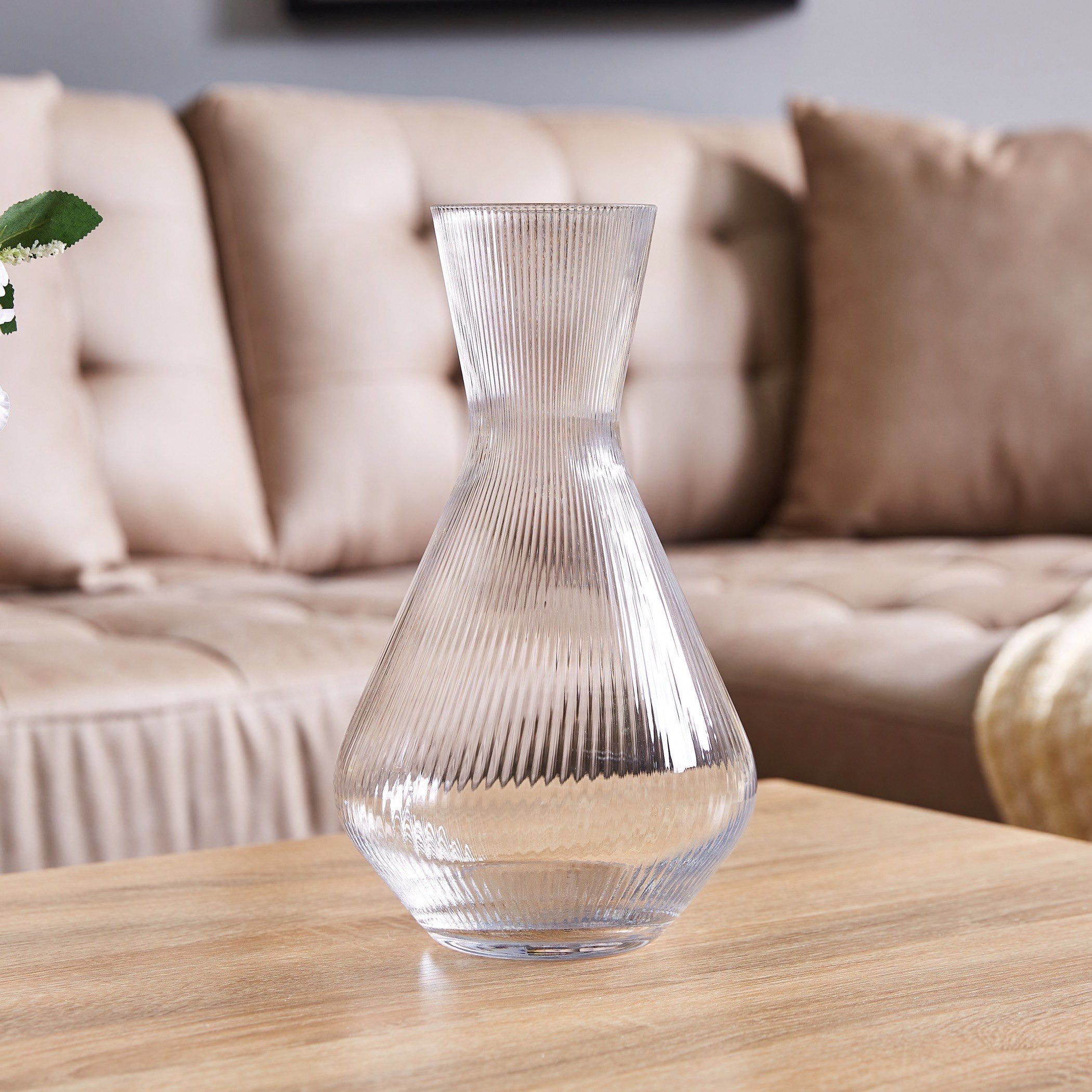 Optical Glass Vase -  28 cm-hbxbedroom-decorandaccessories-vases-image-1