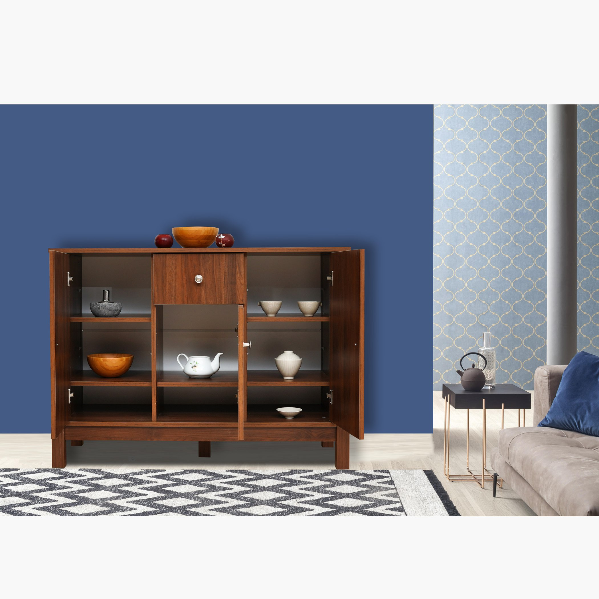 خزانة جانبية بدرج و3 أبواب من كاجوال-hbxfurniture-diningroom-buffetsandsideboards-image-7