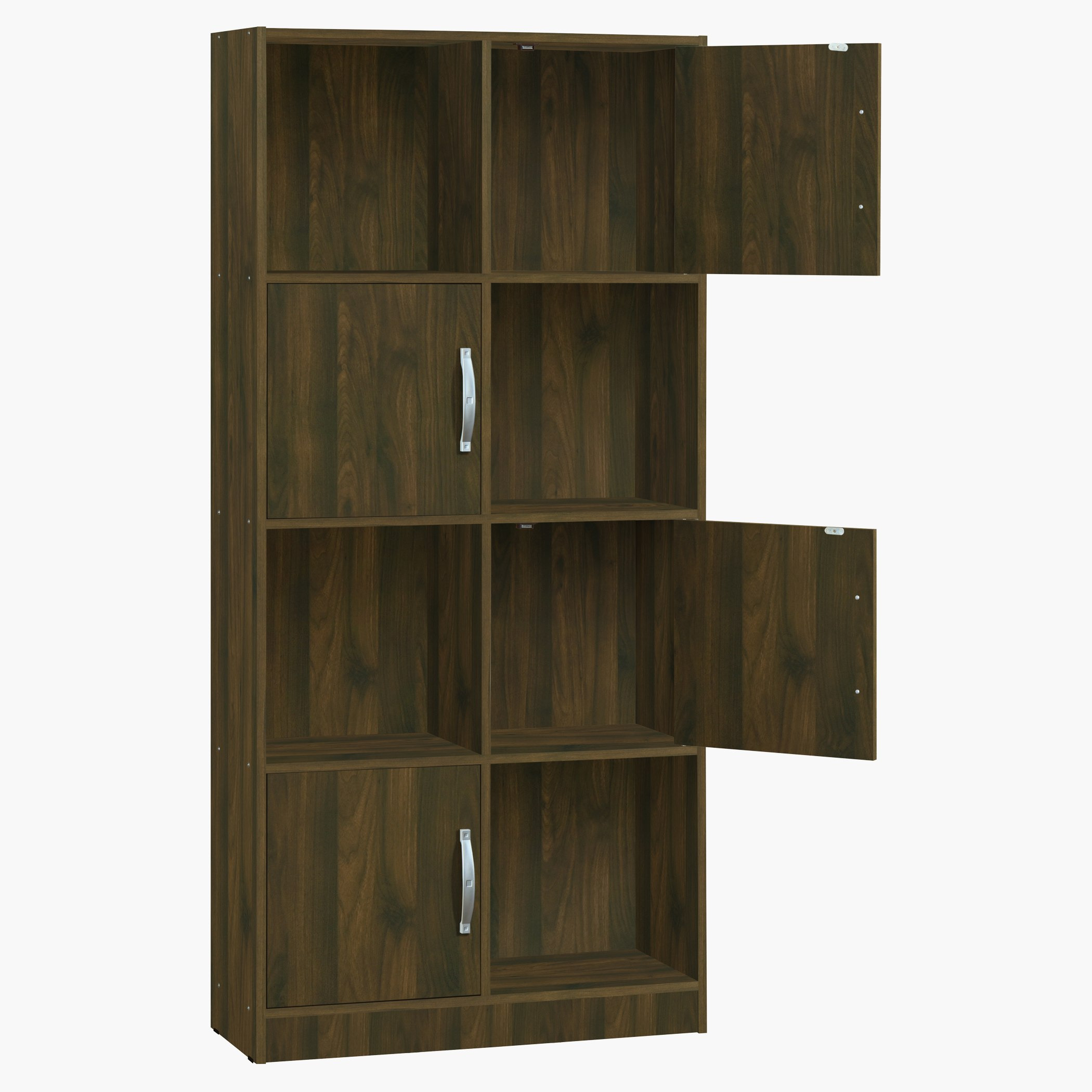 خزانة كتب بـ4 أبواب من أوسلو أكسفورد - 80x30x174 سم-hbxfurniture-office-bookcases-image-3