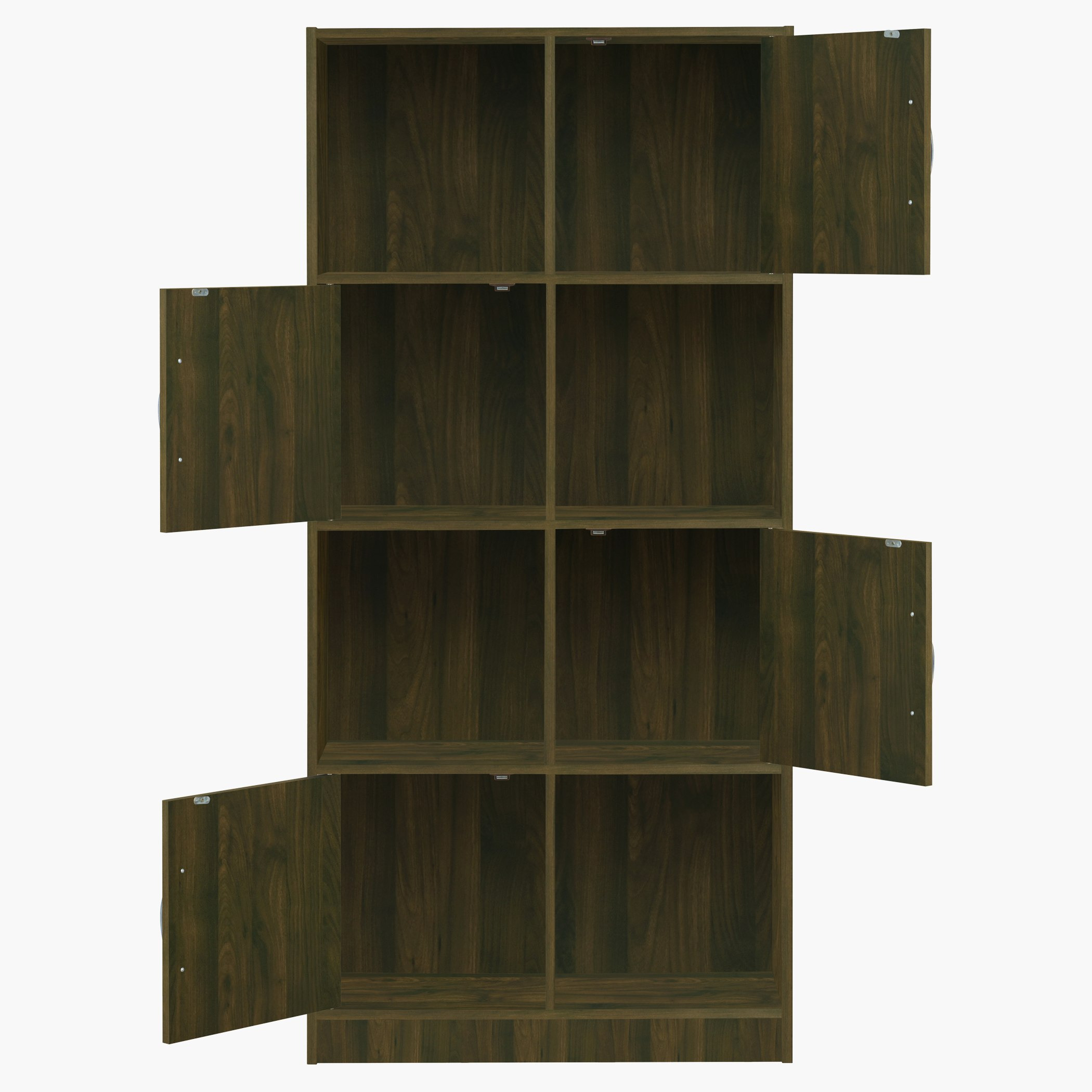 خزانة كتب بـ4 أبواب من أوسلو أكسفورد - 80x30x174 سم-hbxfurniture-office-bookcases-image-4