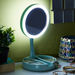 HBSO Foldable Round Mirror with LED - 16x5x1 cm-Mirrors-thumbnail-2