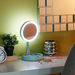 HBSO Foldable Round Mirror with LED - 16x5x1 cm-Mirrors-thumbnailMobile-4