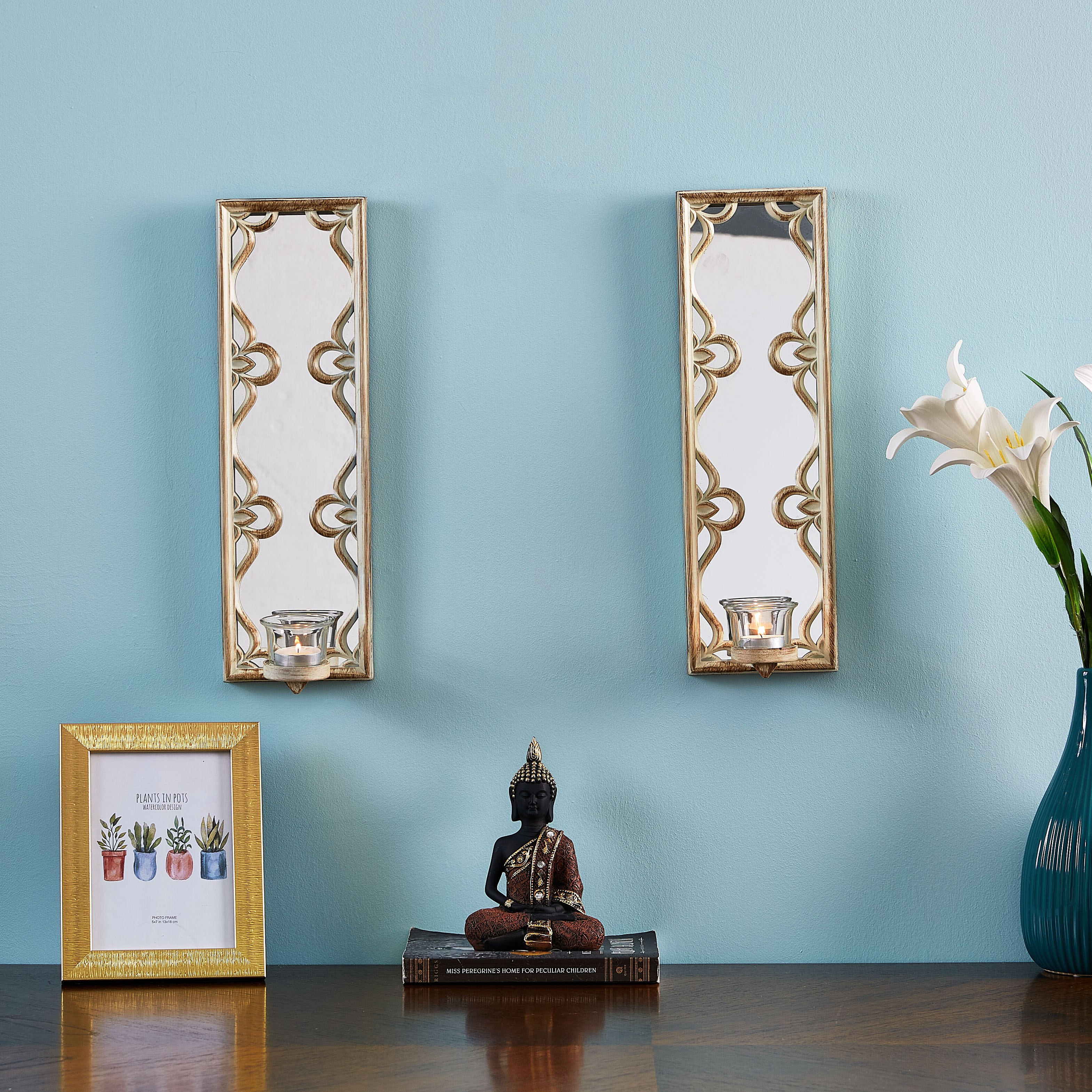 Drucilla Candle Holder with Mirror - Set of 2-hbxlivingroom-decorandaccessories-candleholders-image-5