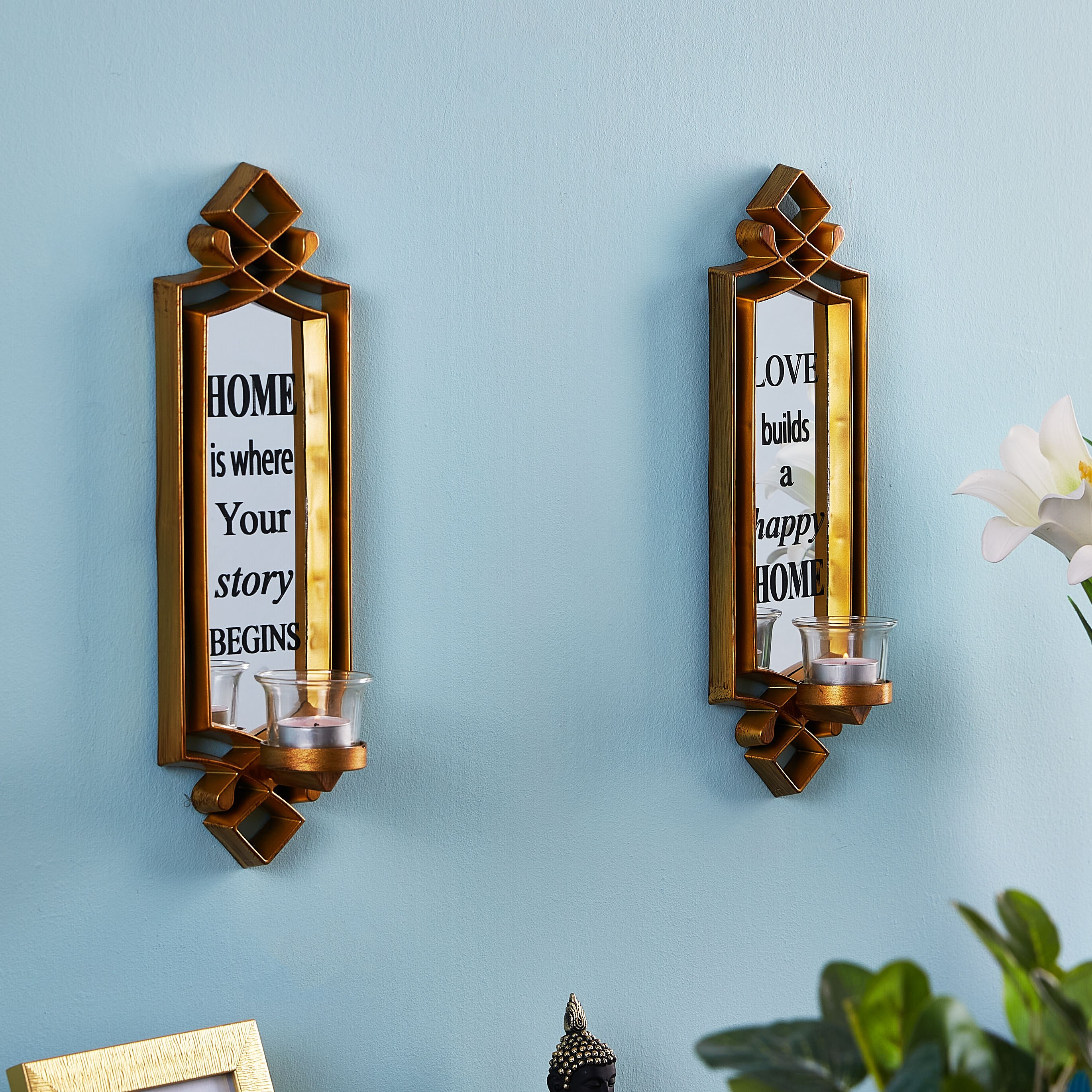 Happy Wall Sconce with Tealight Candle Holder - Set of 2-hbxlivingroom-decorandaccessories-candleholders-image-3