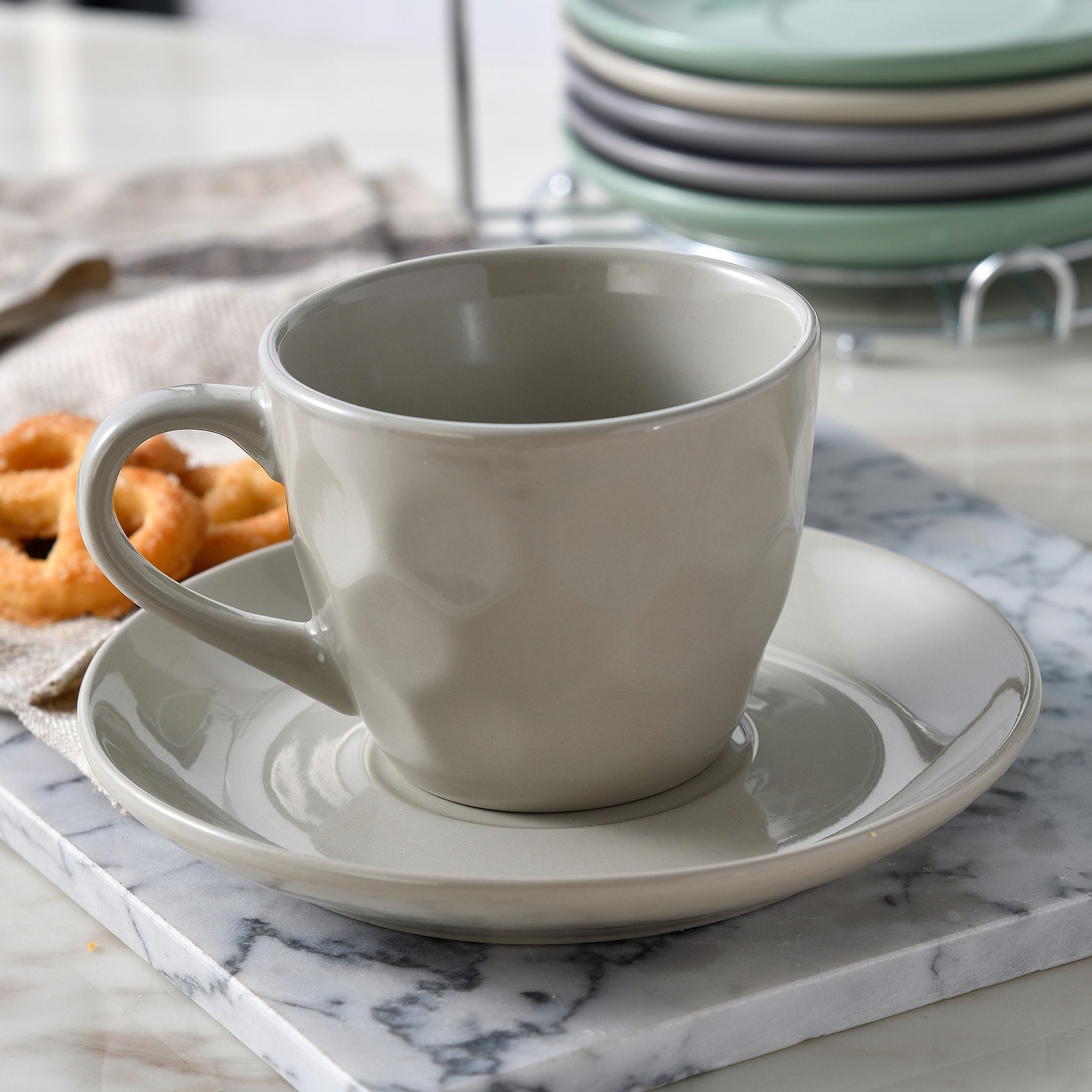 طقم شاي خزفي - 13 قطعة-hbxhomeware-diningandtabletop-coffeeandteasets-image-4