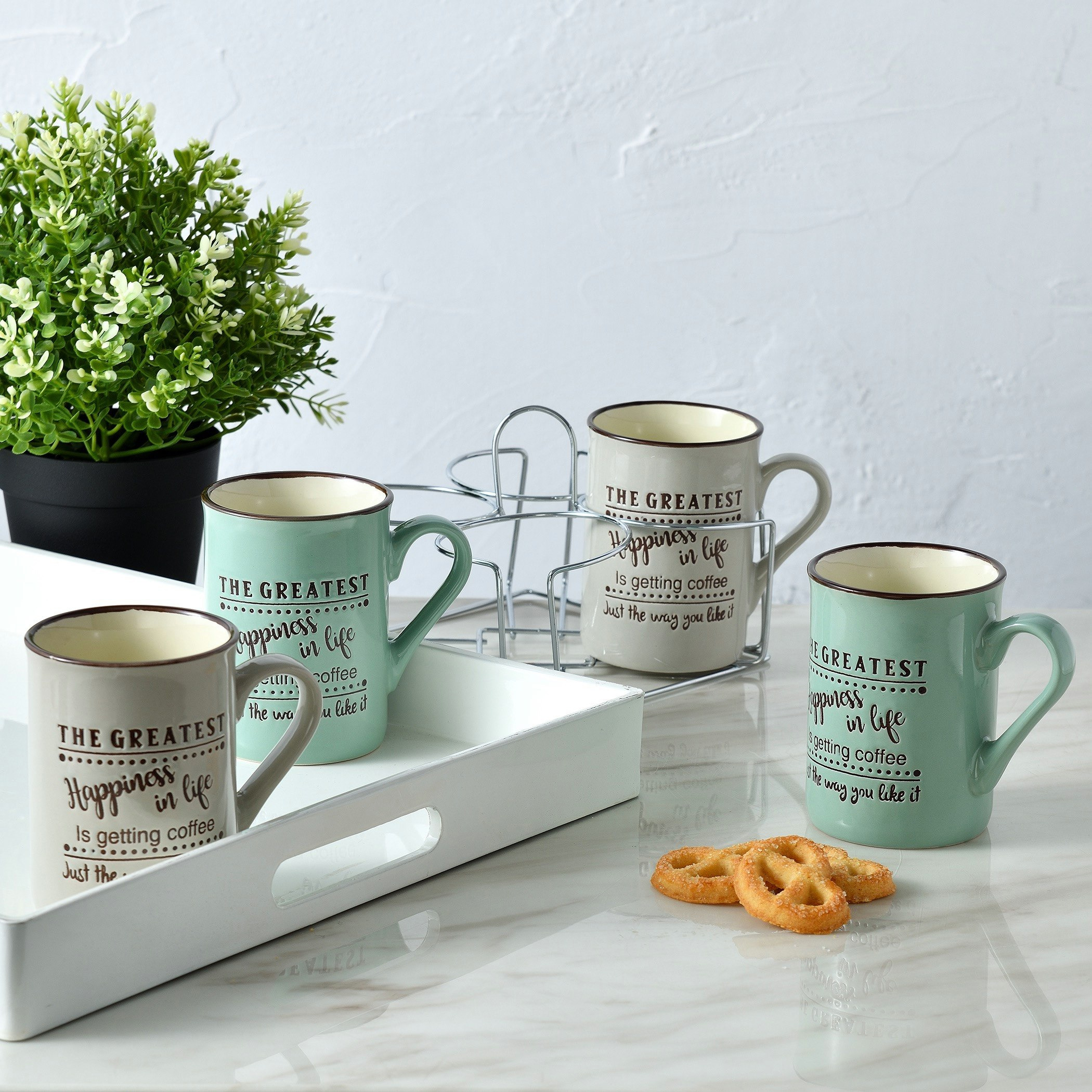طقم مجّات خزفيّة من 5 قطع-hbxdecorandfurnishings-tabletop-crockery-image-1
