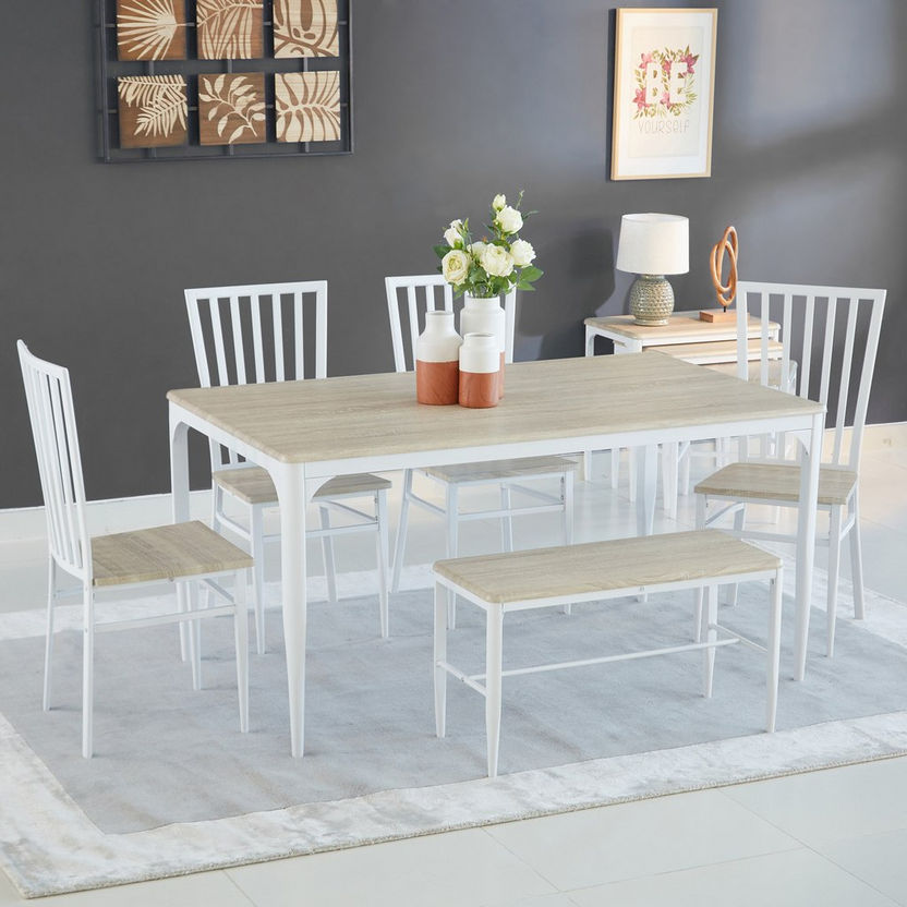 Cooper 6-Seater Dining Set with Bench-Dining Sets-image-0
