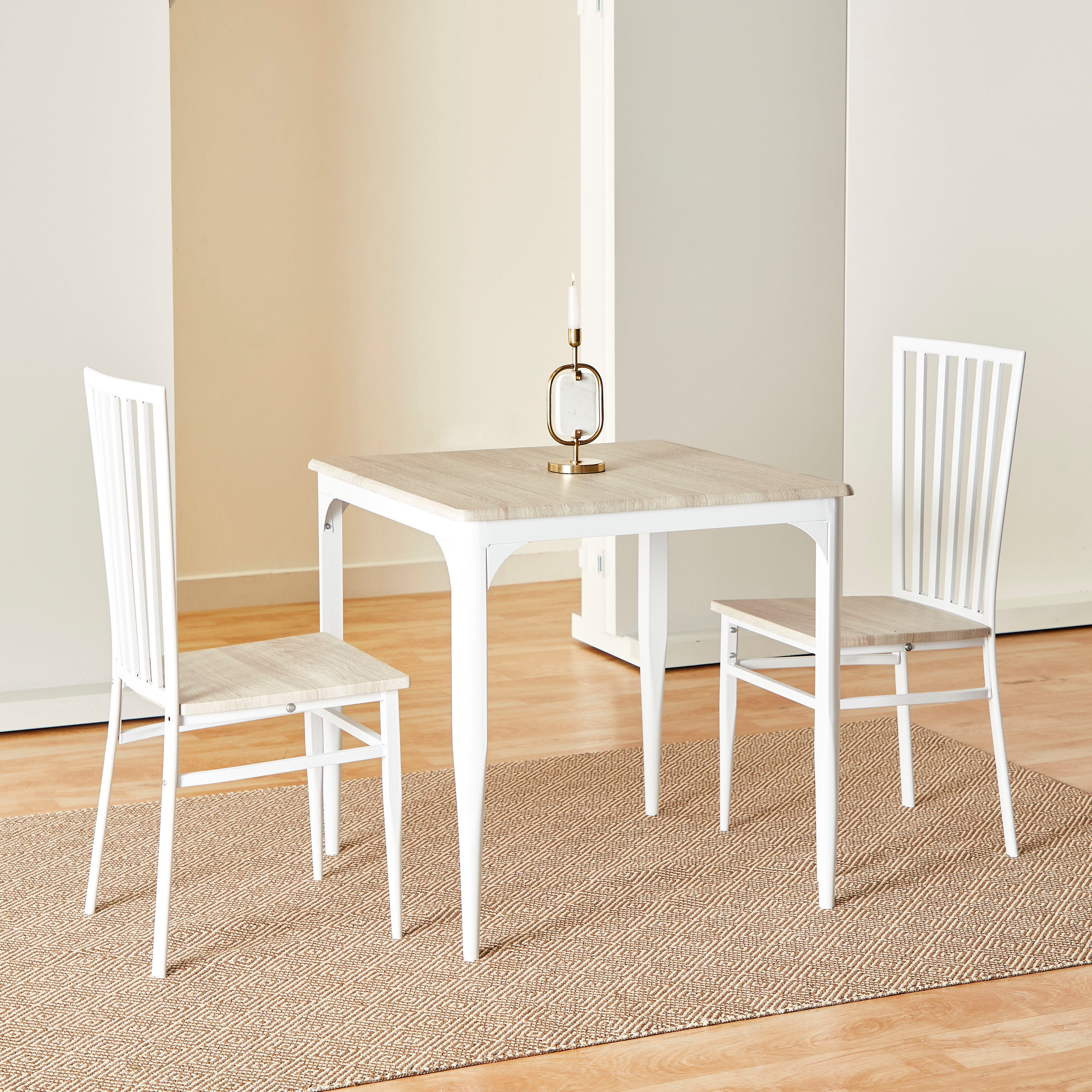 White 2 deals seater dining table