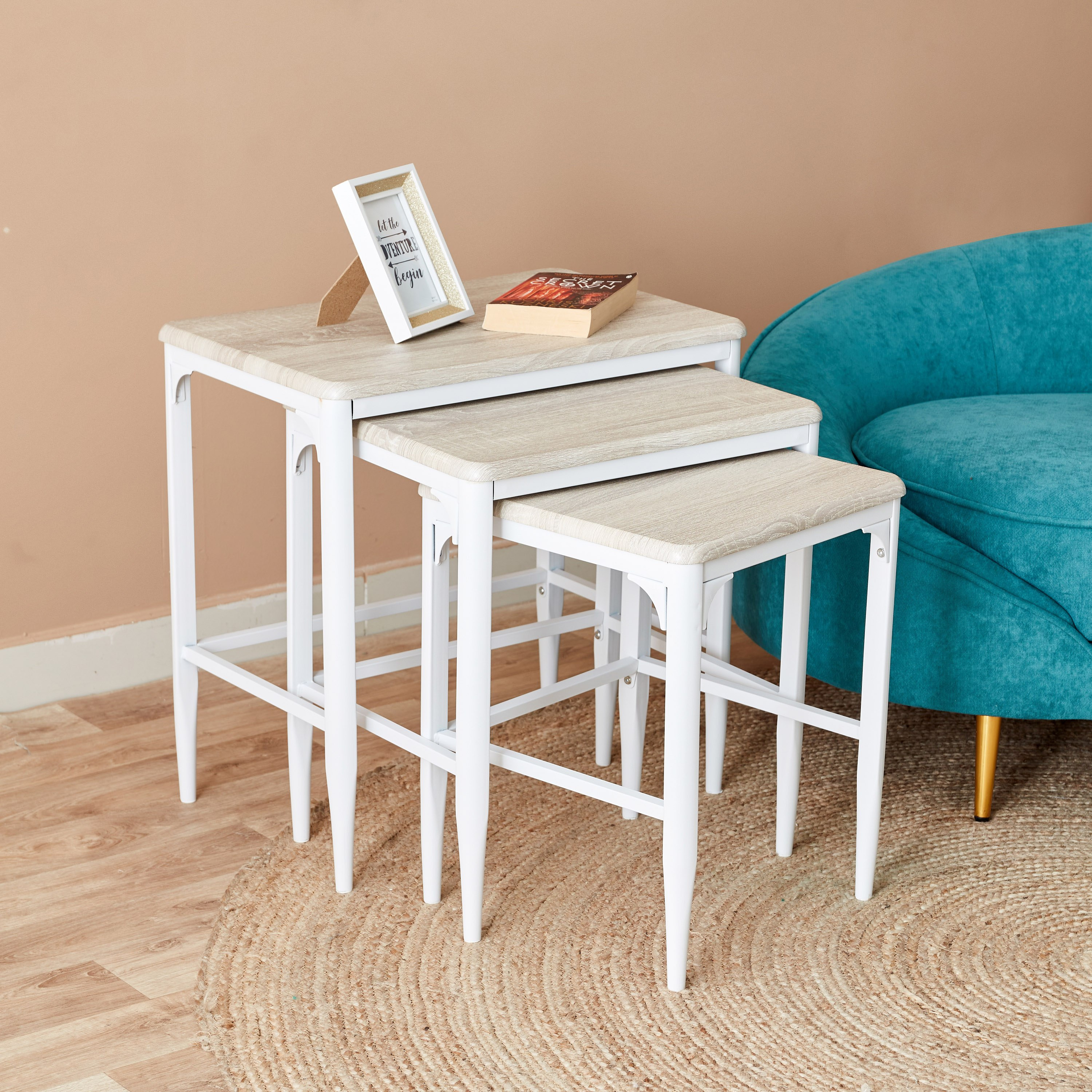 طقم طاولات متداخلة من كوبر - 3 قطع-hbxfurniture-livingroom-nestingtables-image-2