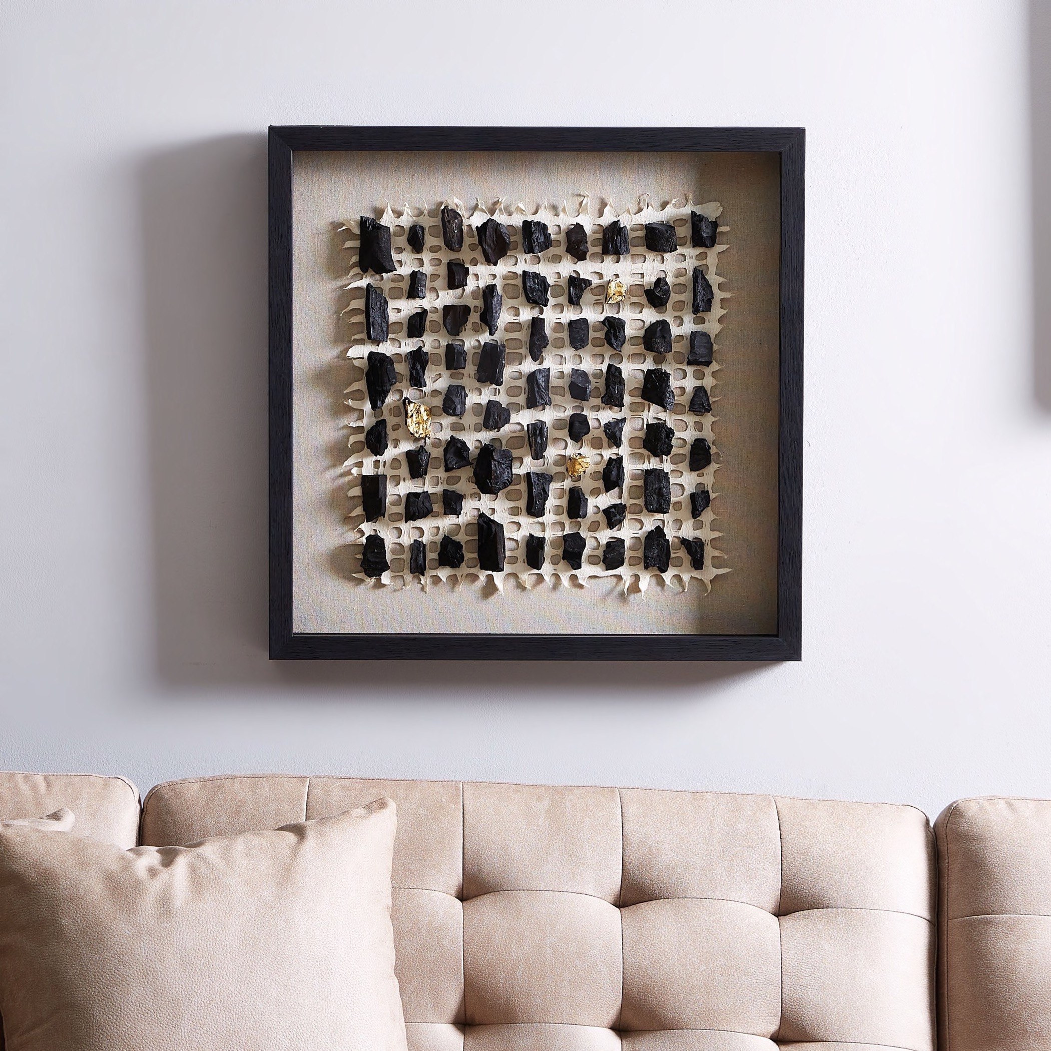 Mural Charcoal Shadowbox Wall Art-hbxlivingroom-walldecor-wallart-image-1
