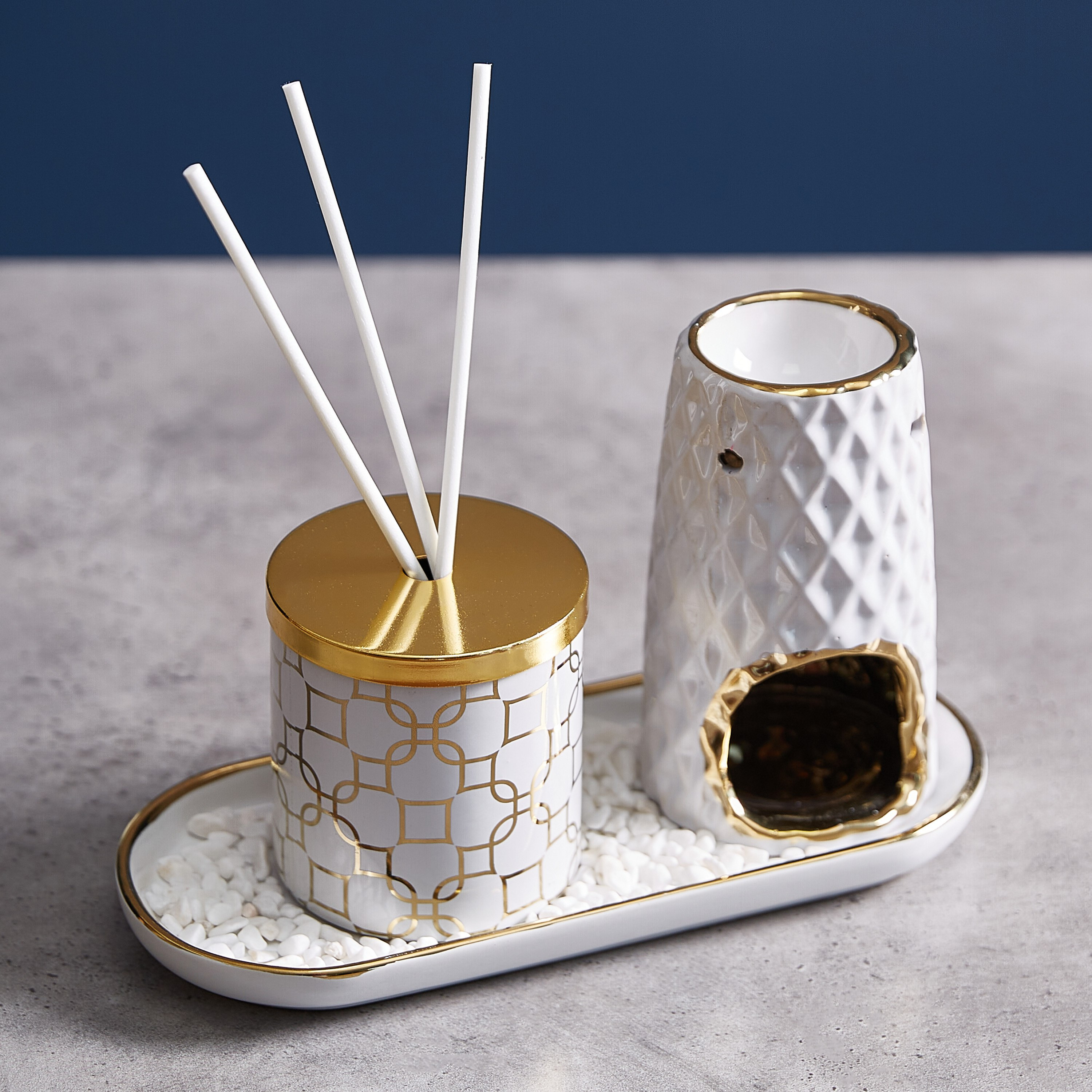 ZIA Ceramic Diffuser and Oil Burner Set-hbxbedroom-homefragrance-oilburners-image-1