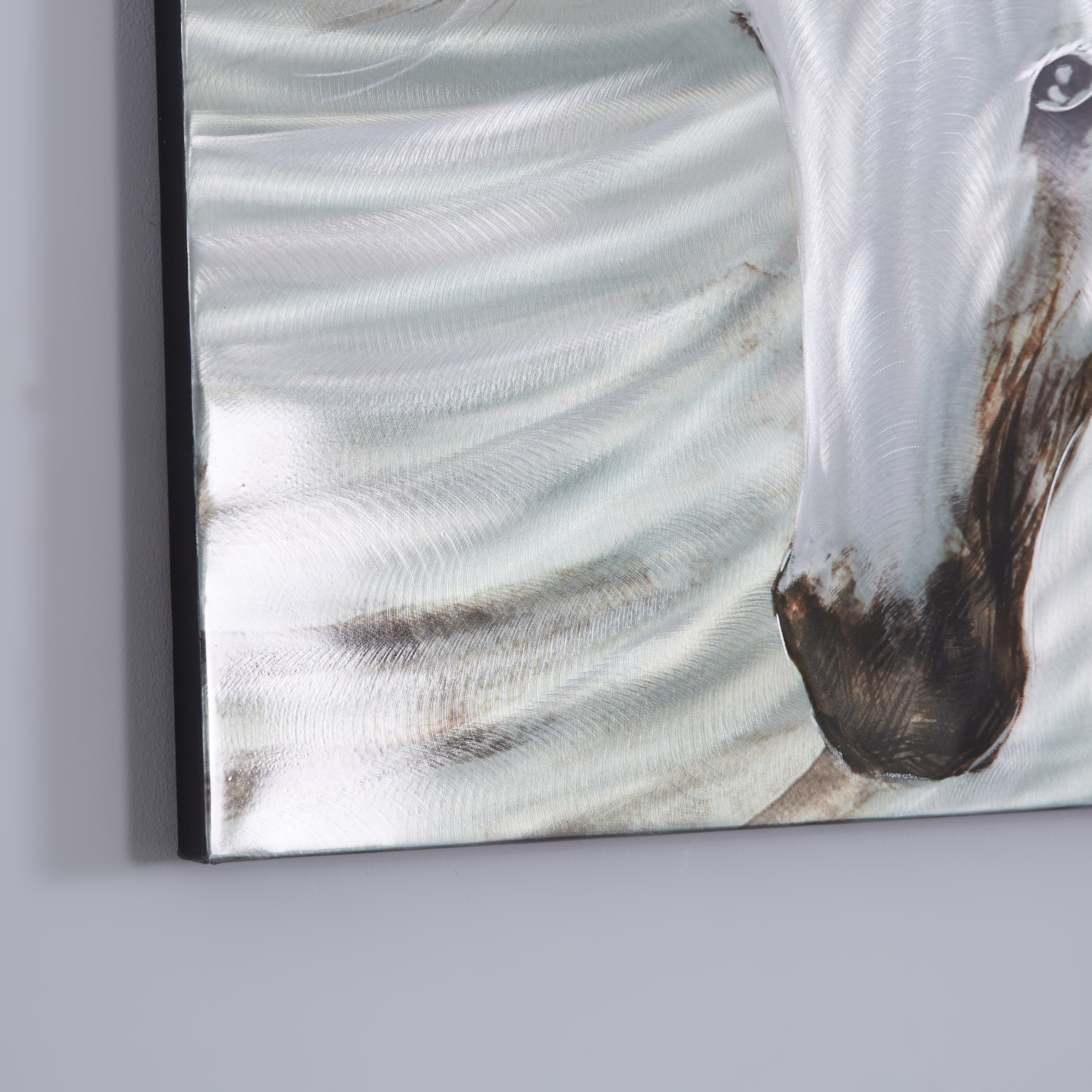 تحفة فنية معدنية على شكل حصان موستانج - 60x120 سم-hbxlivingroom-walldecor-wallart-image-3