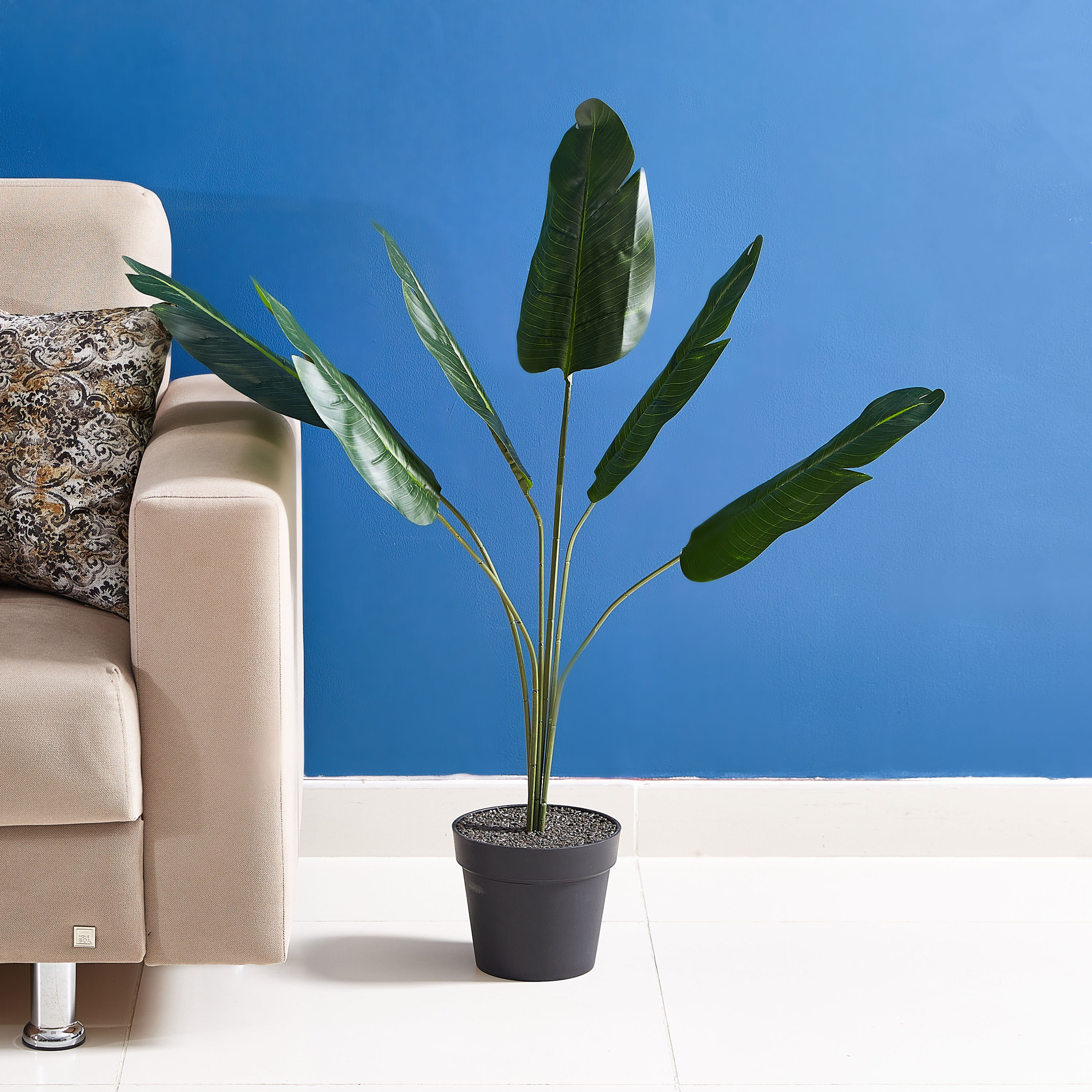 نبتة عصفور الجنة في إصيص من ليفيا  - 115 سم-hbxdecorandfurnishings-homeaccessories-artificialflowersandplants-image-1