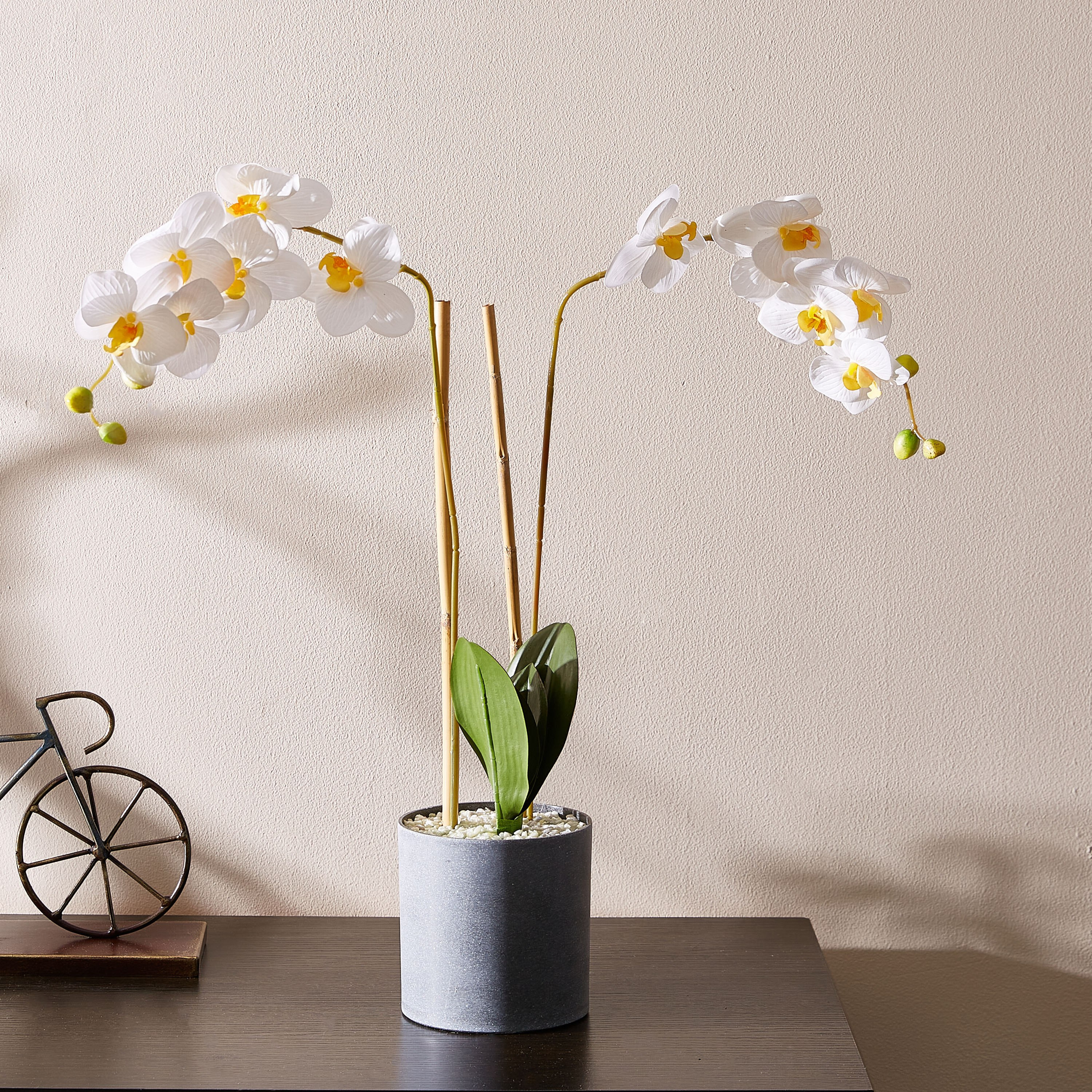 Livia Orchid Plant in Pot - 60 cm-hbxdecorandfurnishings-homeaccessories-artificialflowersandplants-image-1