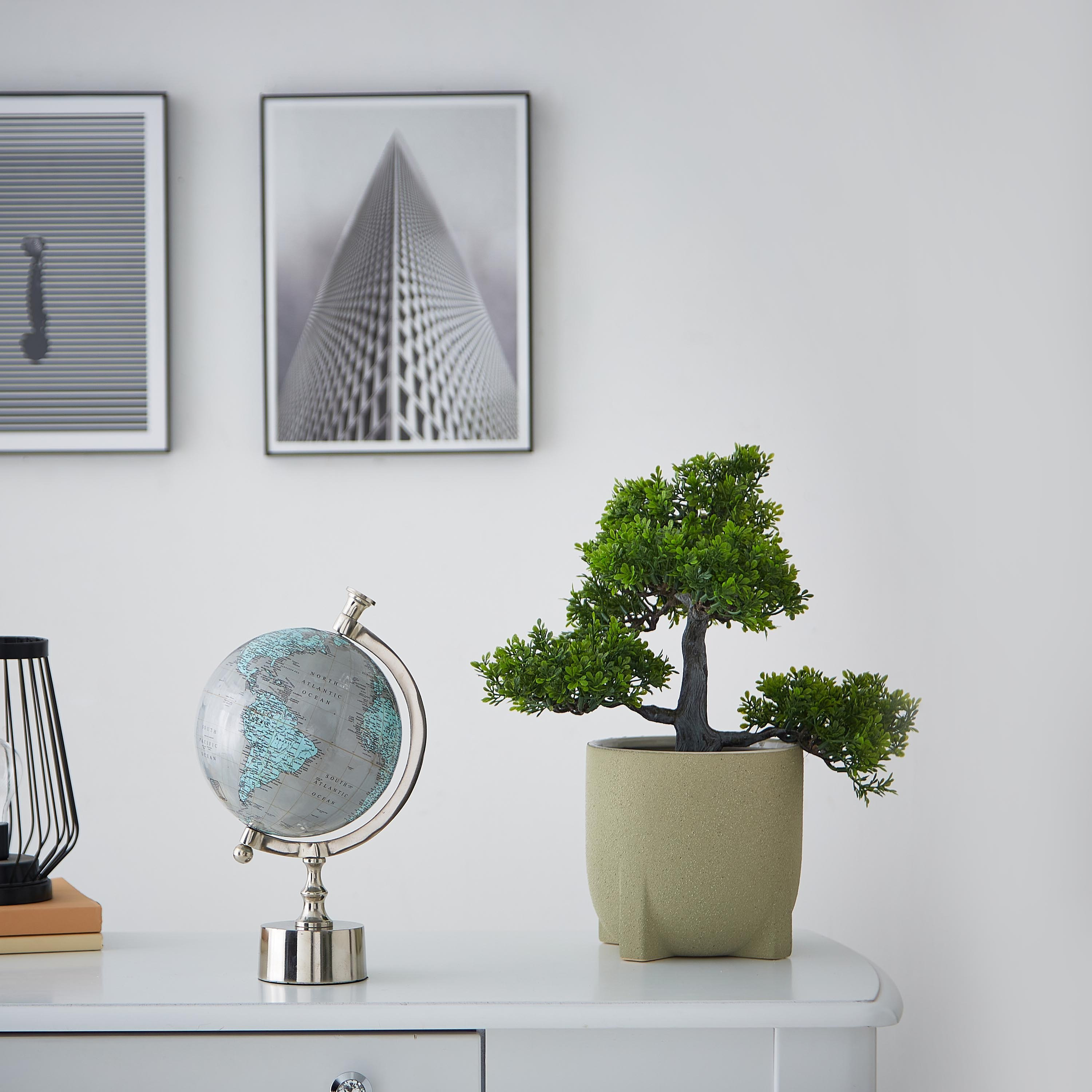 شجرة بونساي مع إصيص أسود - 33 سم-hbxdecorandfurnishings-homeaccessories-artificialflowersandplants-image-4