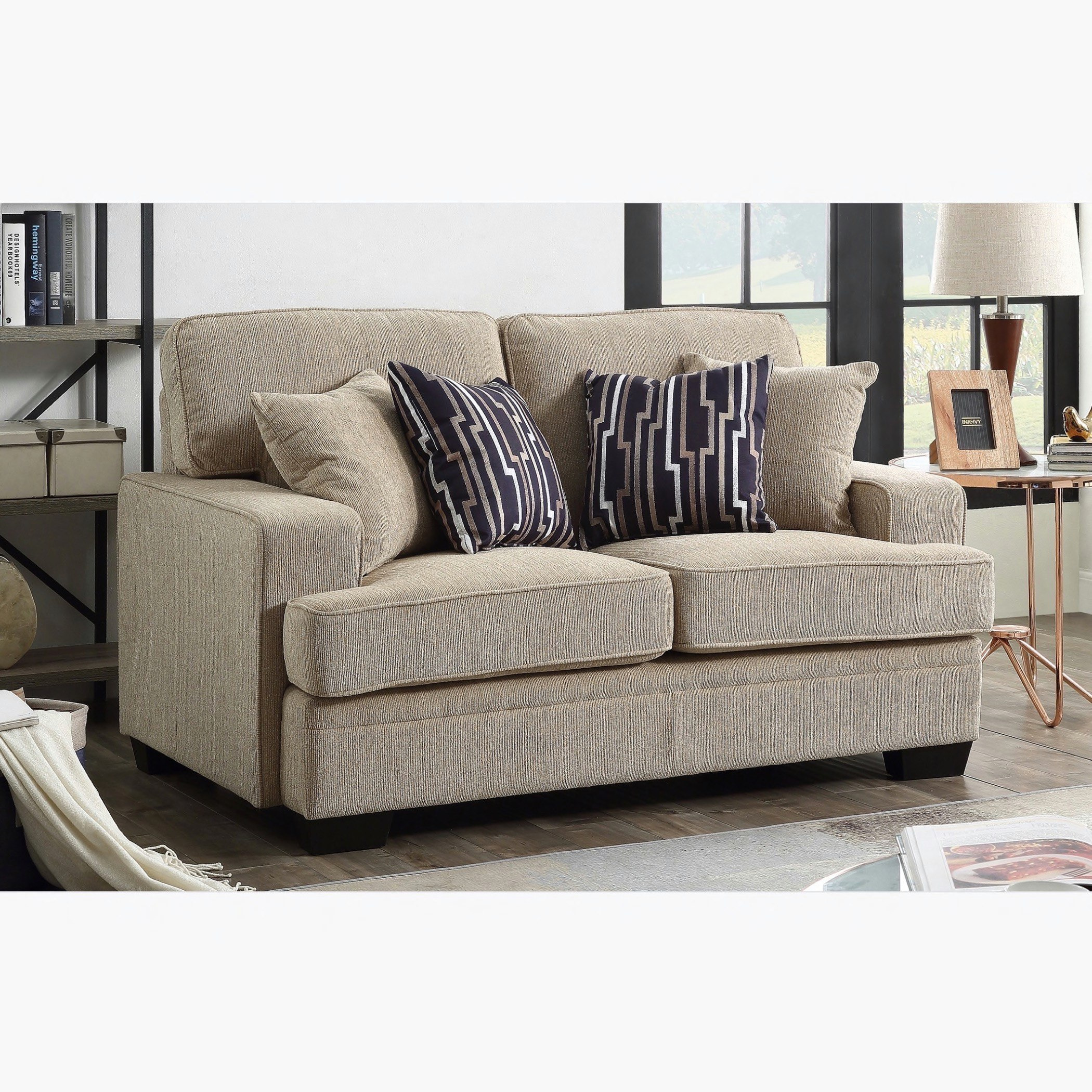 كنبة قماشيّة مقعدين مع 4 وسائد من أوربان-hbxlivingroom-sofasandarmchairs-sofas-image-1