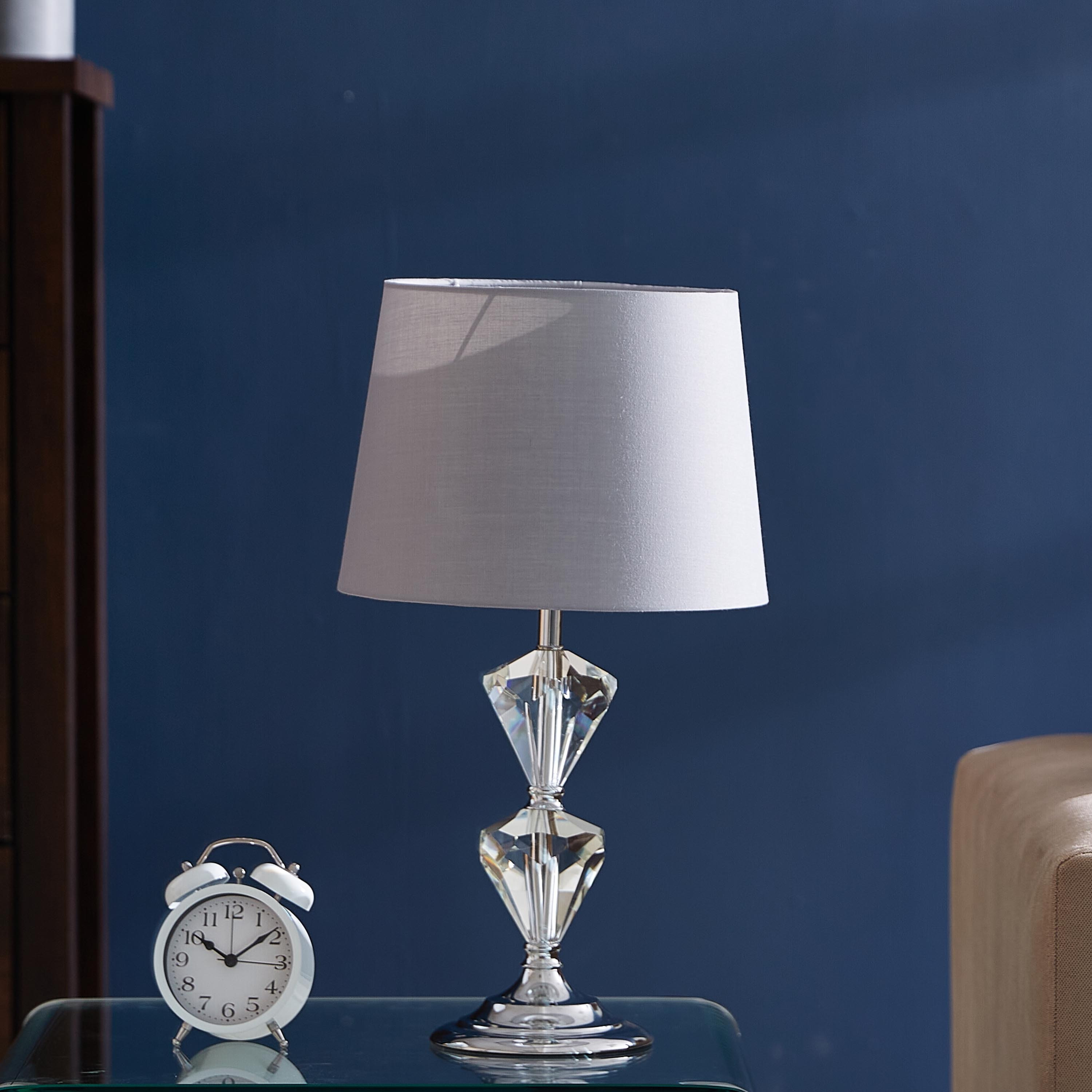 مصباح طاولة كريستال من كروما - 28x48 سم-hbxlivingroom-lighting-tablelamps-image-2