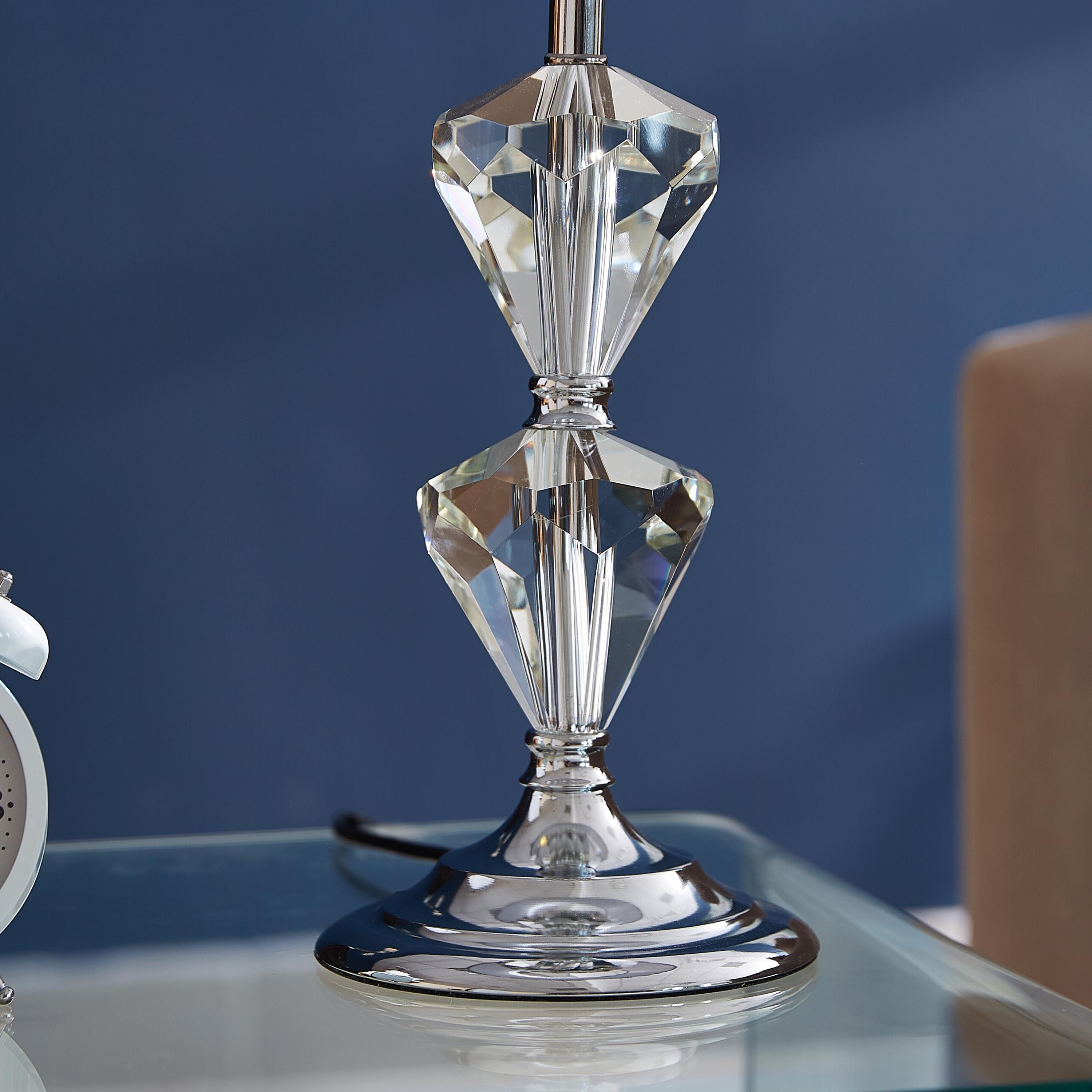 مصباح طاولة كريستال من كروما - 28x48 سم-hbxlivingroom-lighting-tablelamps-image-3