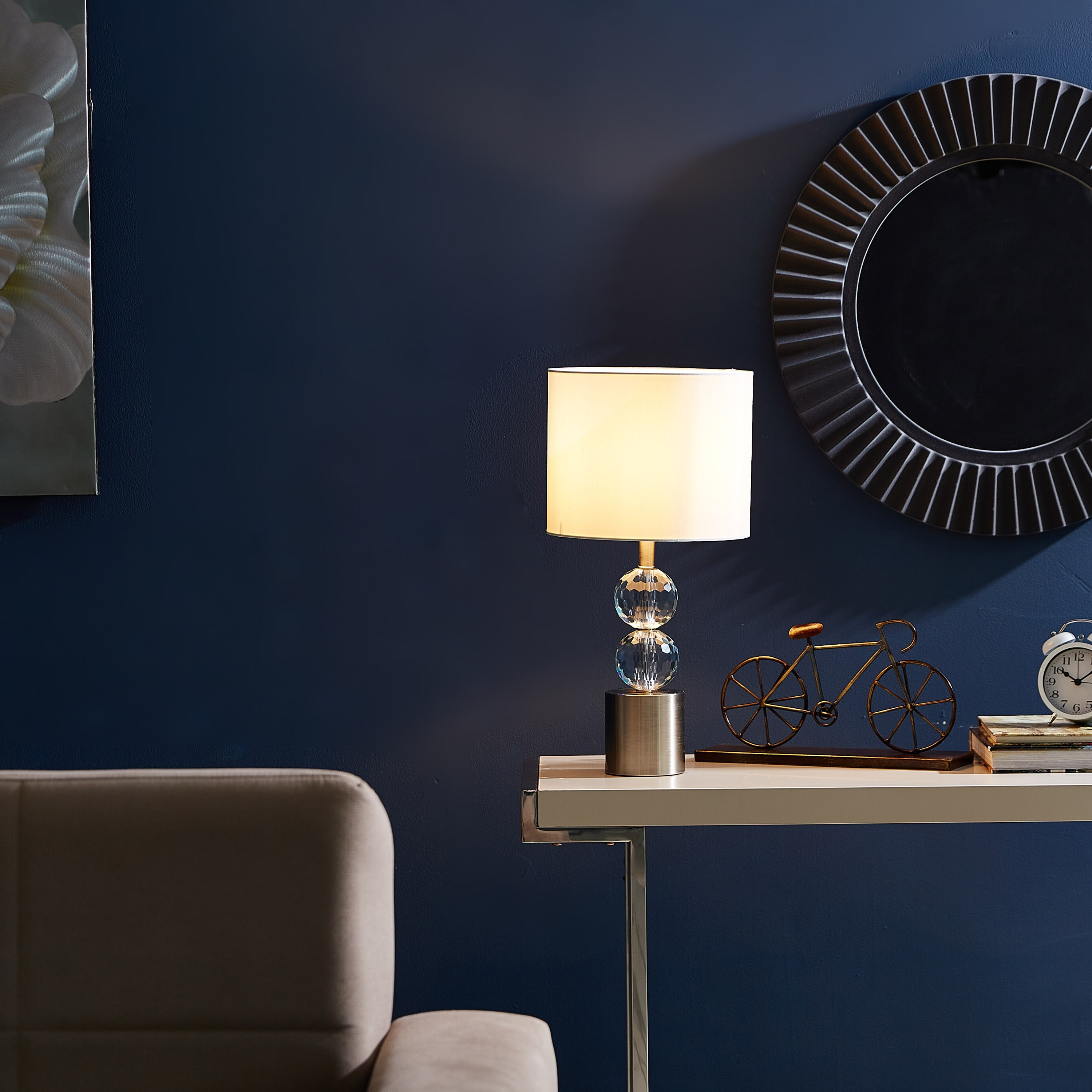مصباح طاولة كريستال من أوريان - 25x50 سم-hbxlivingroom-lighting-tablelamps-image-4