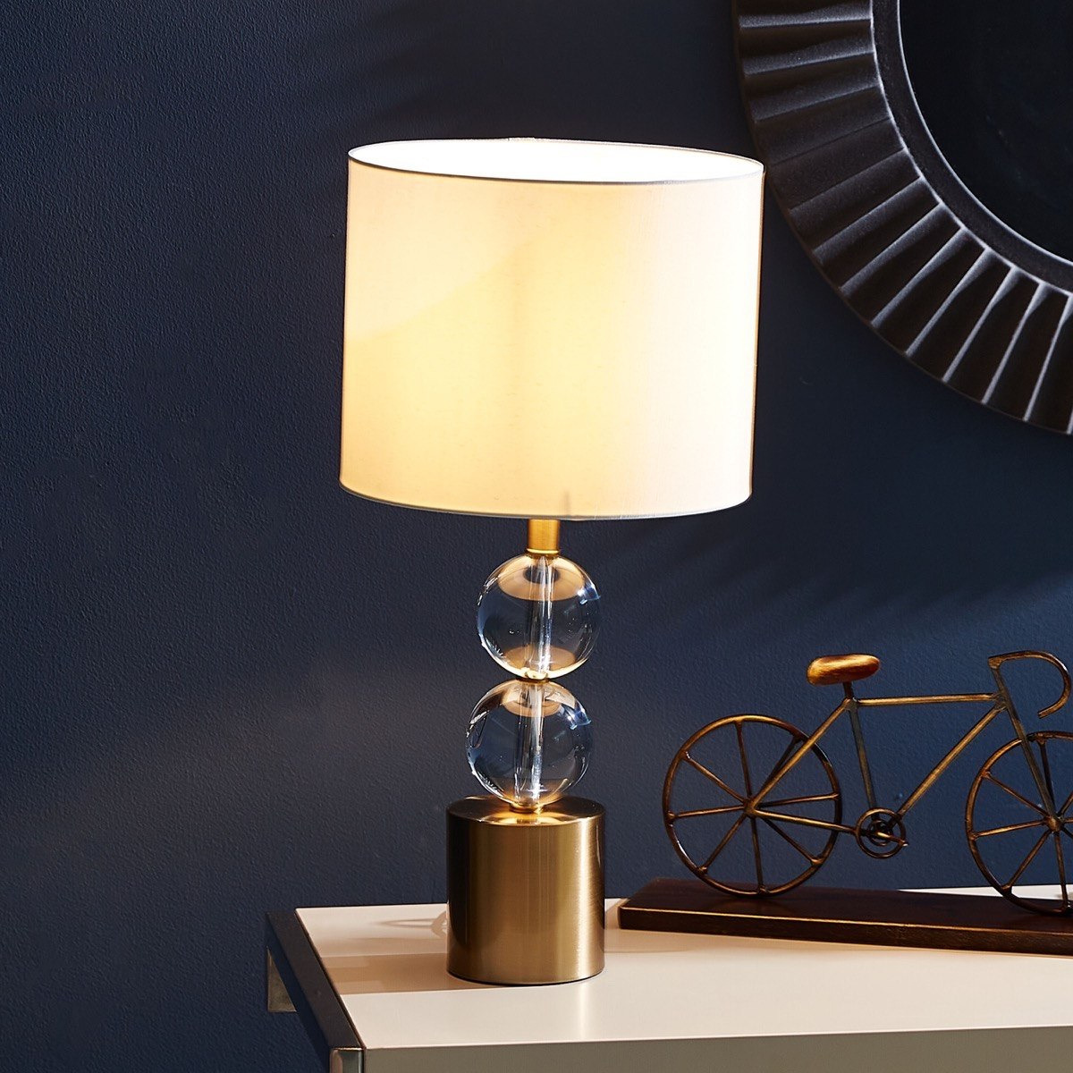 مصباح طاولة كريستال من أوريان - 25x50 سم-hbxlivingroom-lighting-tablelamps-image-1