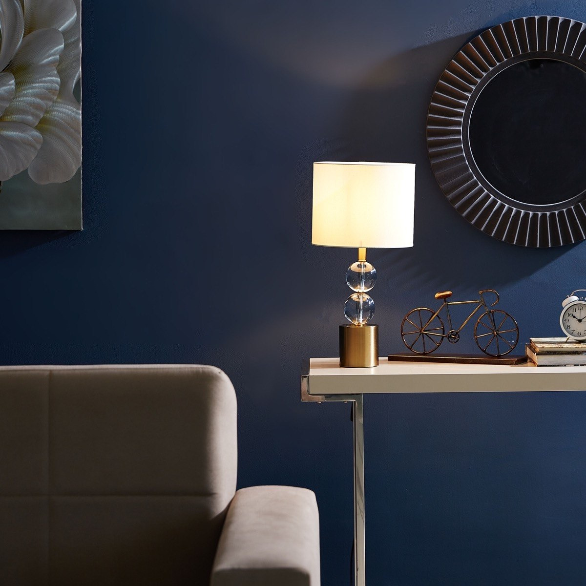 مصباح طاولة كريستال من أوريان - 25x50 سم-hbxlivingroom-lighting-tablelamps-image-4