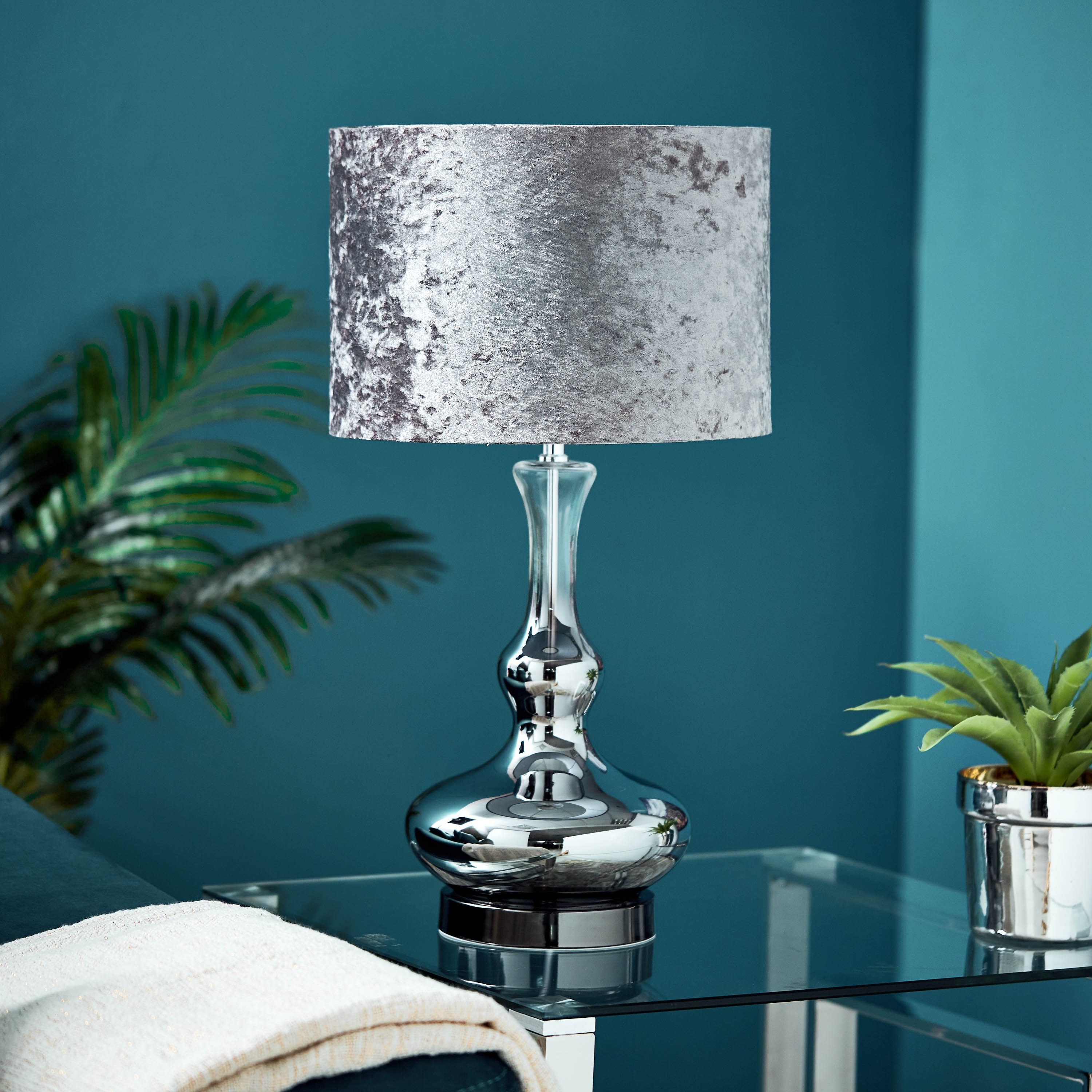 مصباح طاولة زجاجي من هيل - 59 سم-hbxlivingroom-lighting-tablelamps-image-1