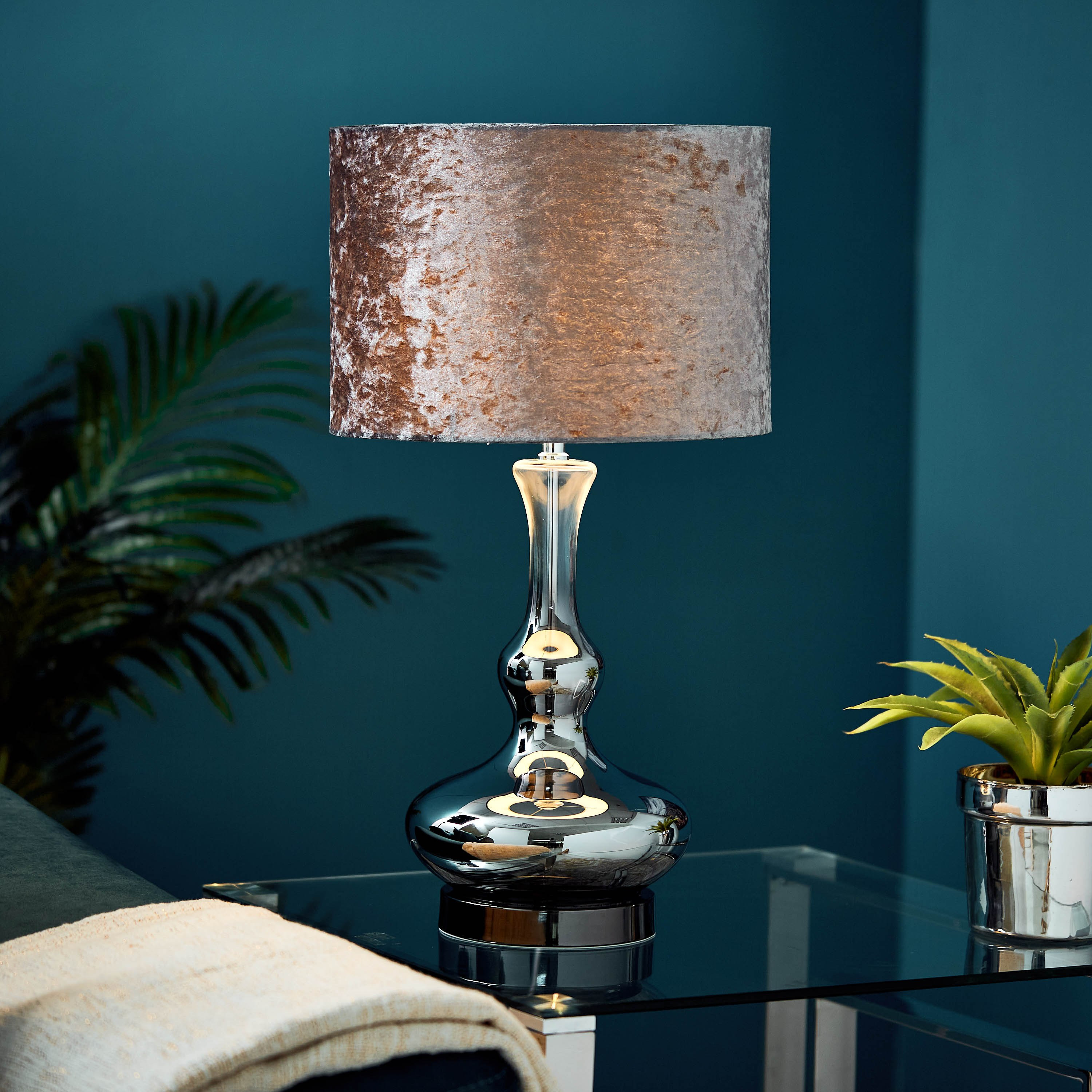 مصباح طاولة زجاجي من هيل - 59 سم-hbxlivingroom-lighting-tablelamps-image-2