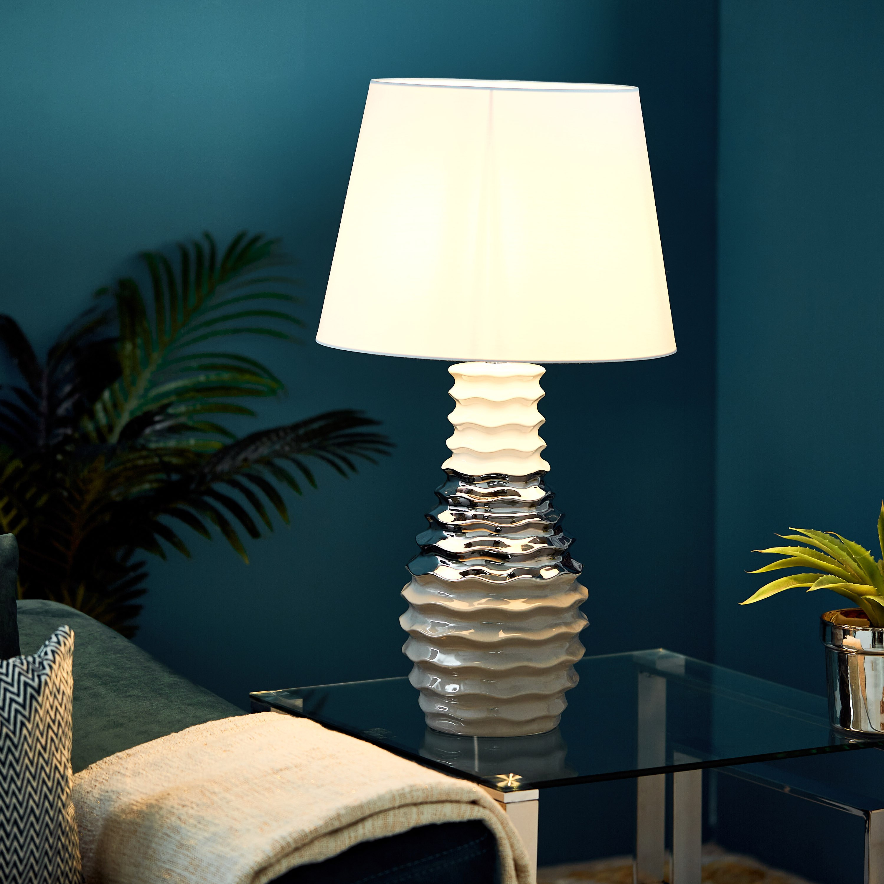 Ceramic table lamps for deals living room