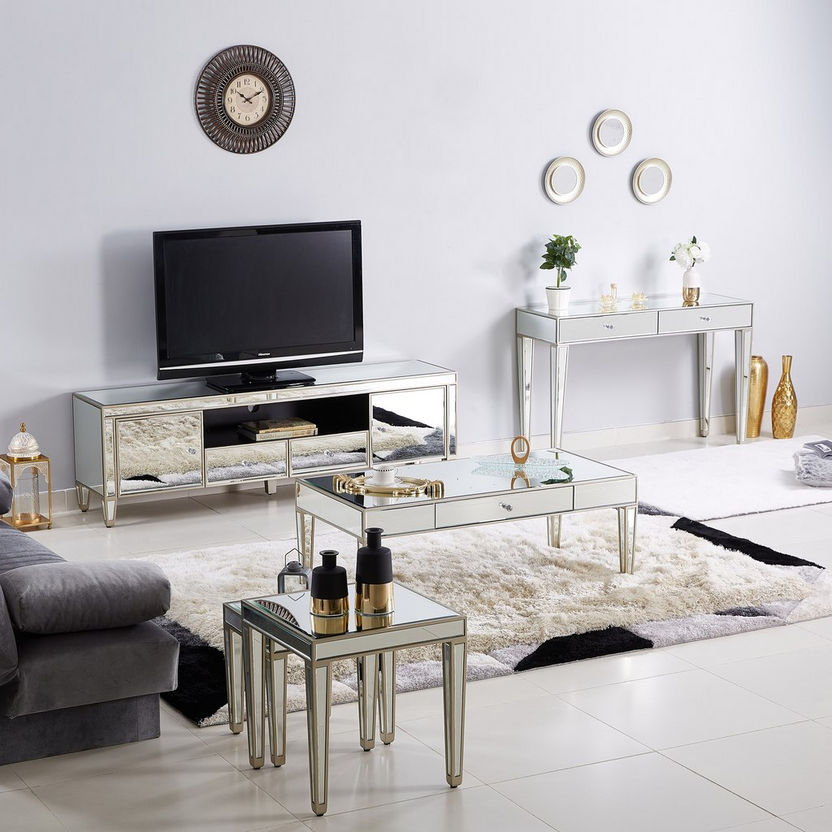Mirage Console Desk with 2-Drawers-Console Tables-image-3