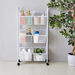 Aspen Rolling Storage Cart with 6-Baskets-Kitchen Racks and Holders-thumbnailMobile-1