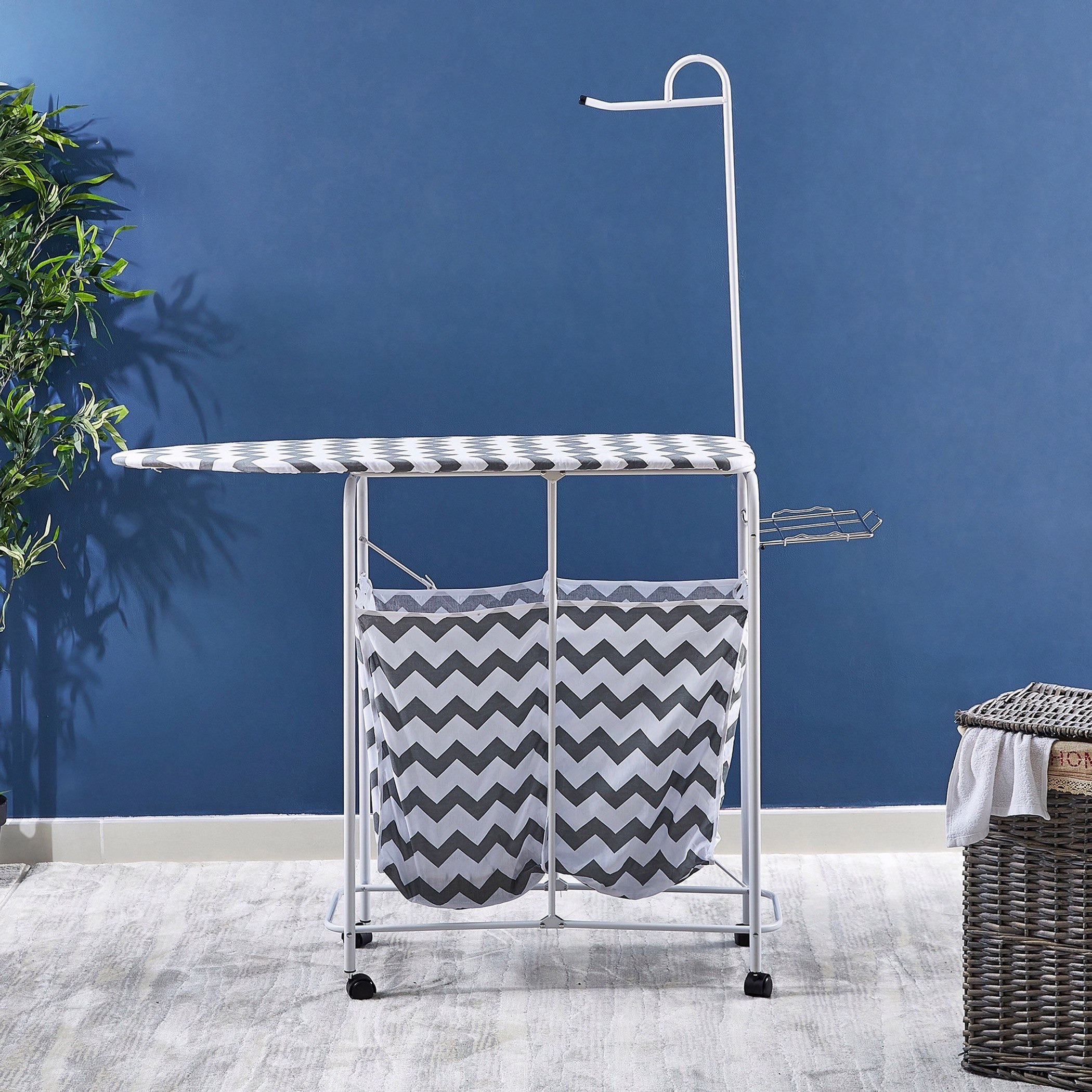 Foldable Ironing Board with Laundry Bag-hbxbathroom-bathroomstorage-laundryhampers-image-2