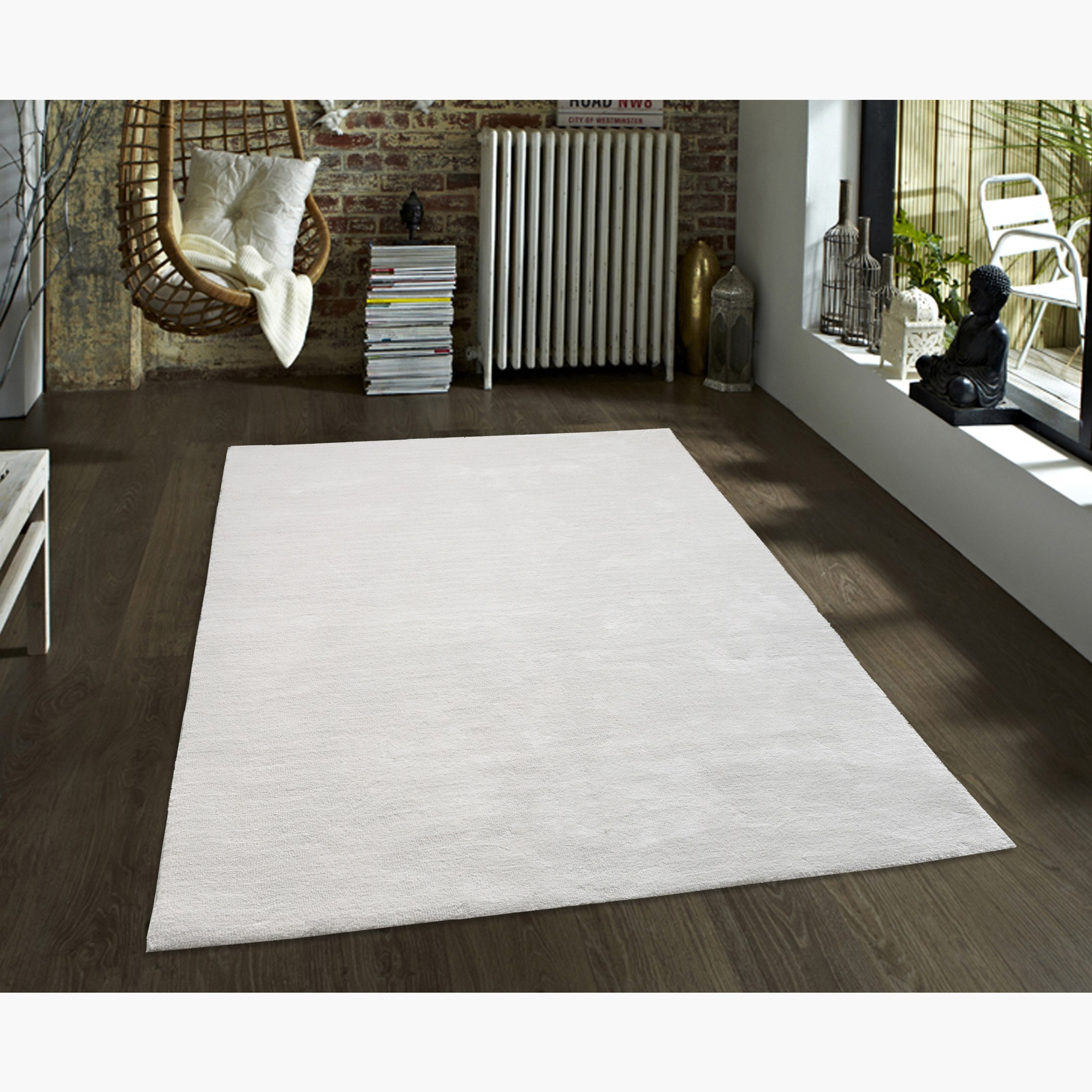 سجادة ميكروفيبر فائقة النعومة من بيل - 140x200 سم-hbxdecorandfurnishings-floorcoverings-rugs-image-1