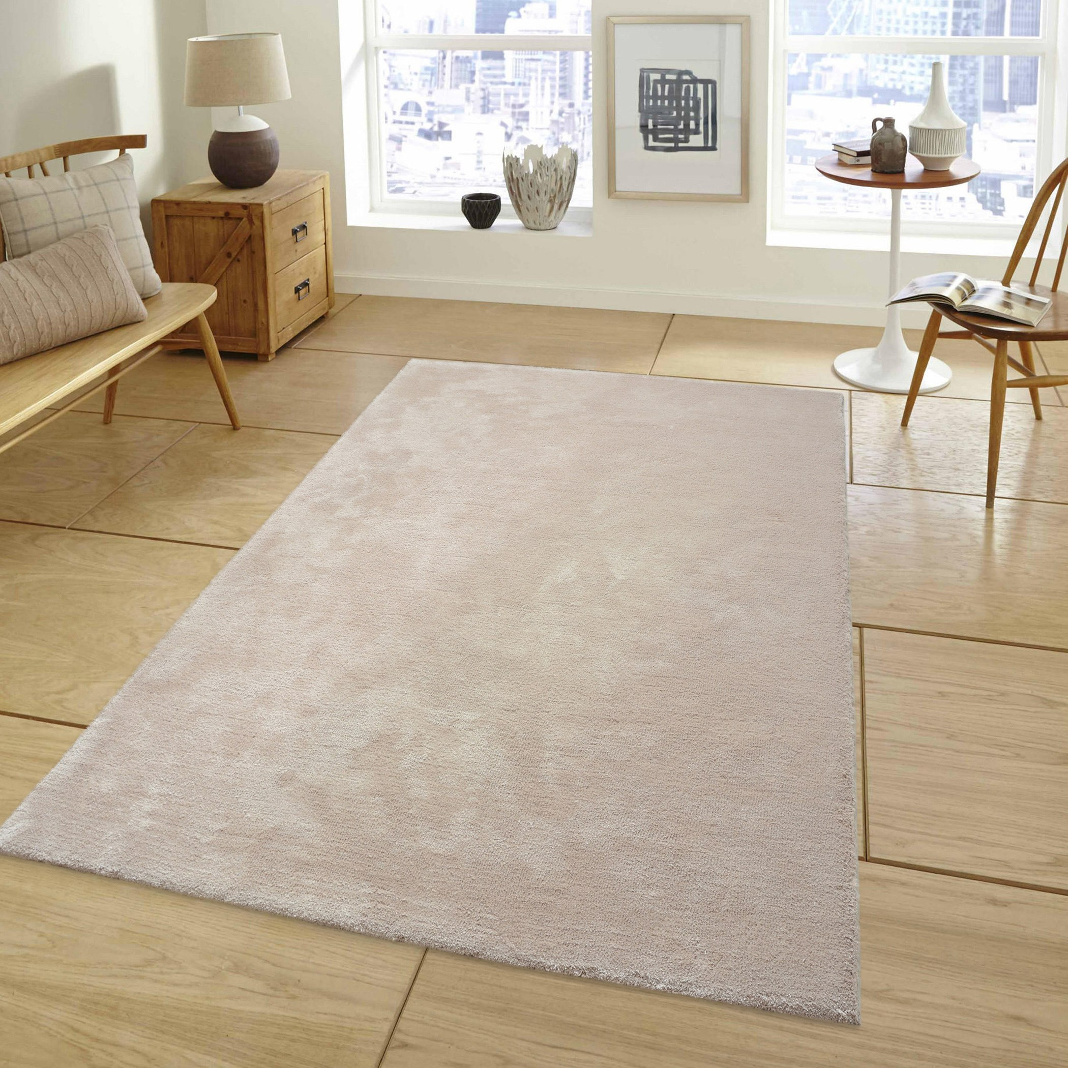 سجادة ميكروفيبر فائقة النعومة من بيل - 140x200 سم-hbxdecorandfurnishings-floorcoverings-rugs-image-1