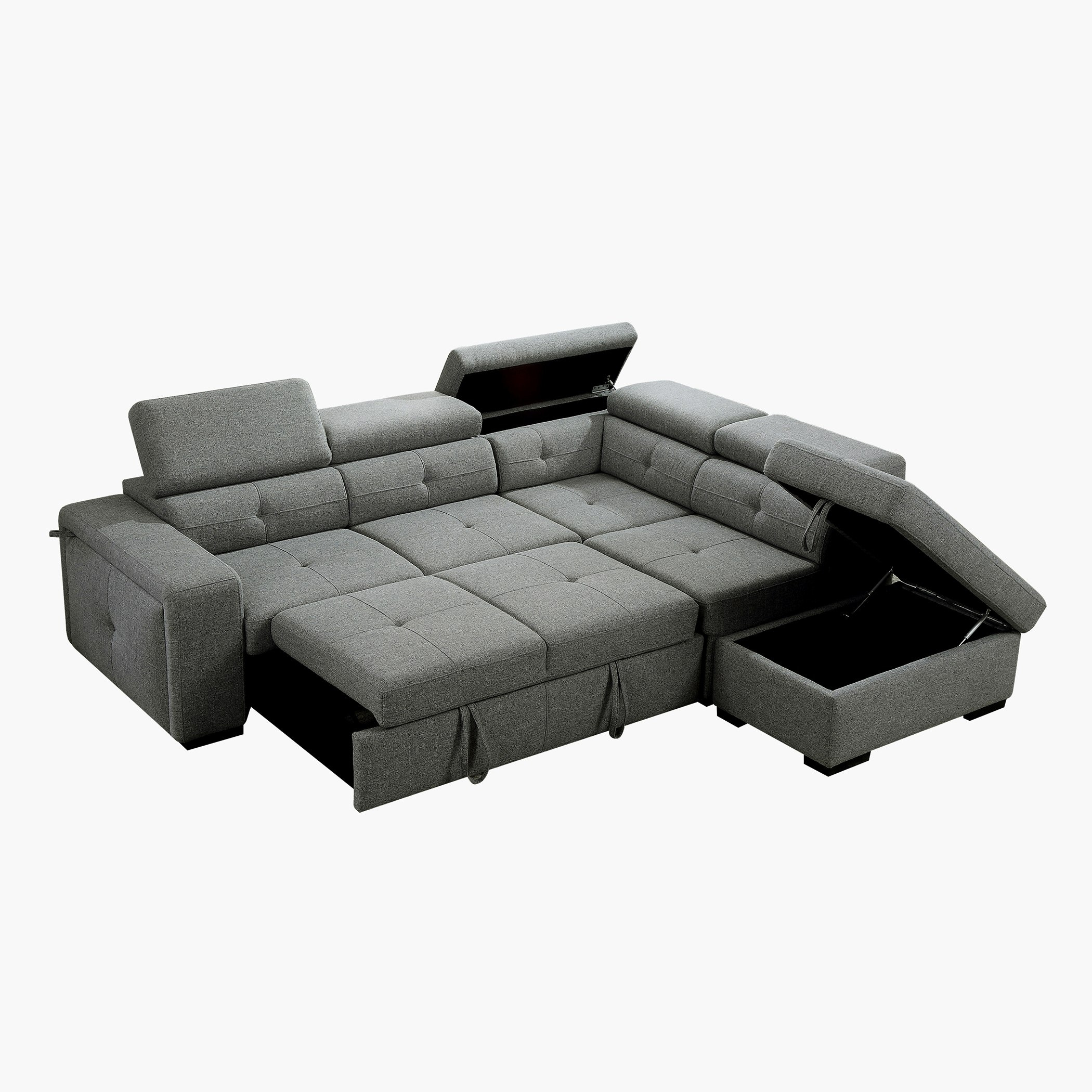 كنبة سرير قماشيّة ركنيّة مع وحدة تخزين من كرافت-hbxfurniture-livingroom-sofasandsofasets-image-5