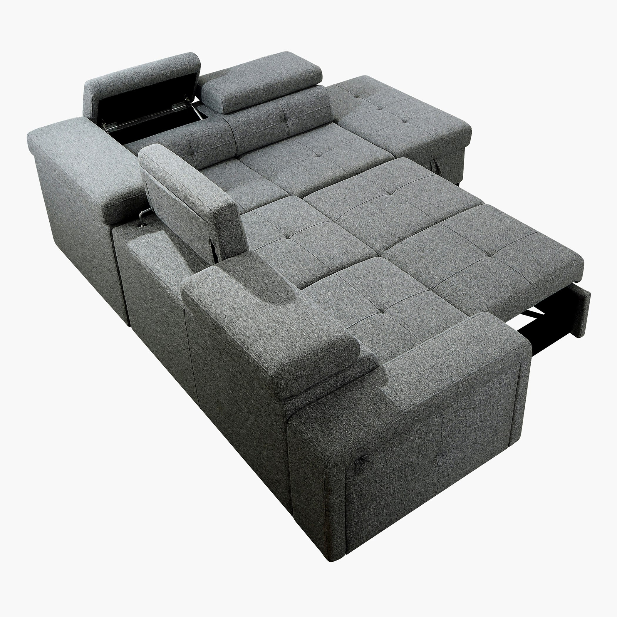 كنبة سرير قماشيّة ركنيّة مع وحدة تخزين من كرافت-hbxfurniture-livingroom-sofasandsofasets-image-7